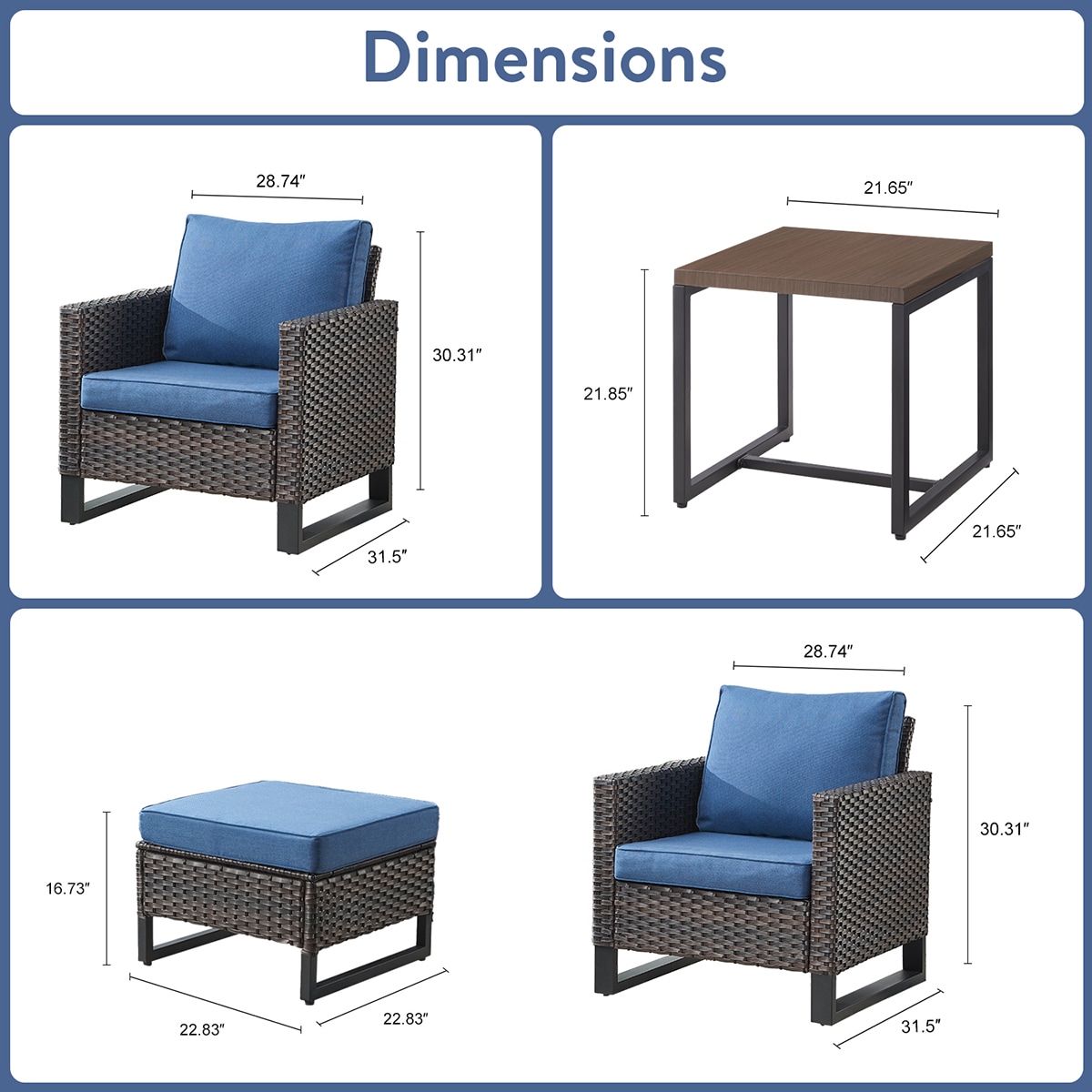 Rilyson FS119120123-1 Patio-Conversation-Sets - View #5