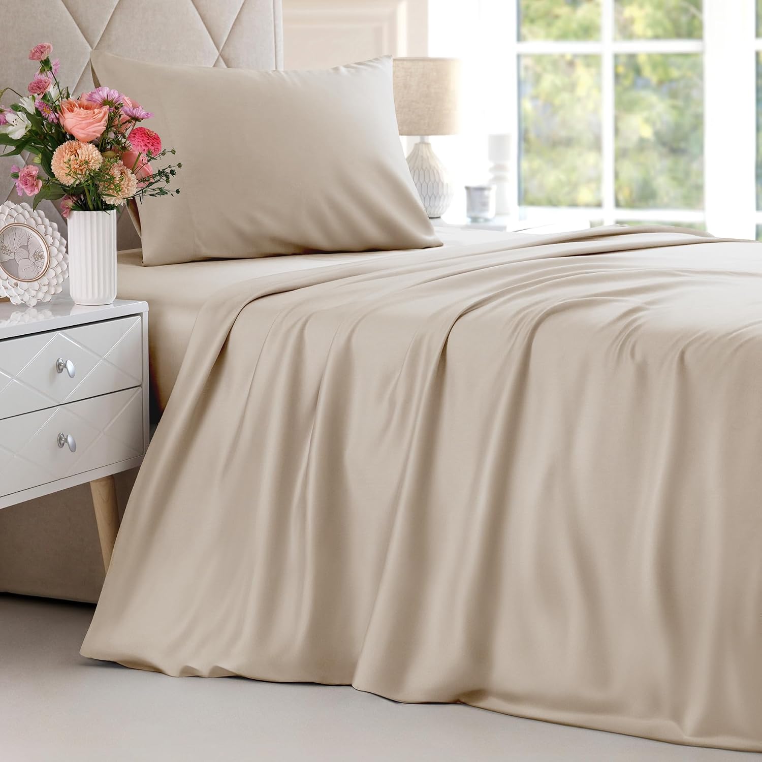 CGK Linens Bamboo Deep Pocket Bed Sheet Set