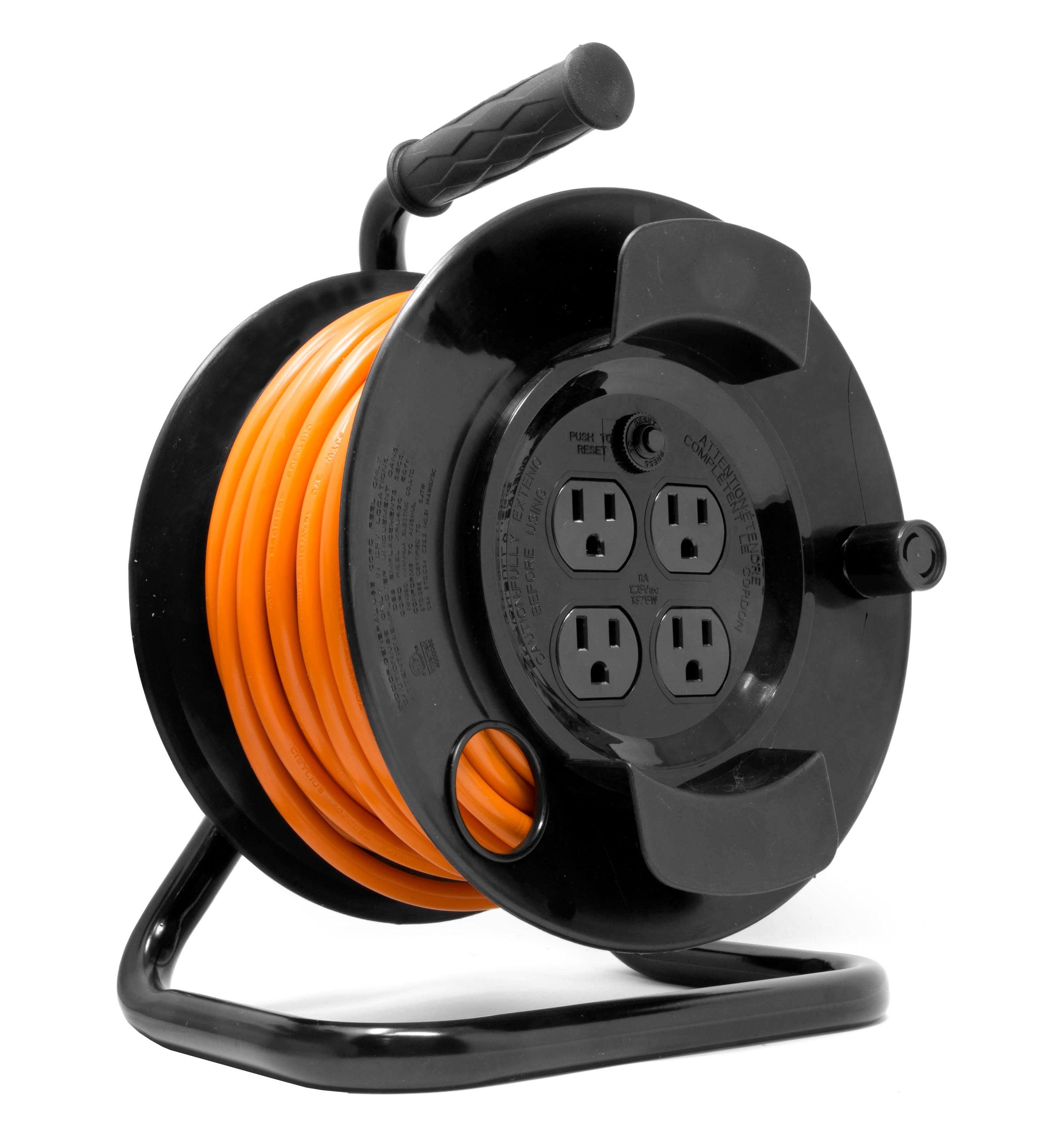 50 ft. 12/3 Cord Reel Power Station with 6 Outlets