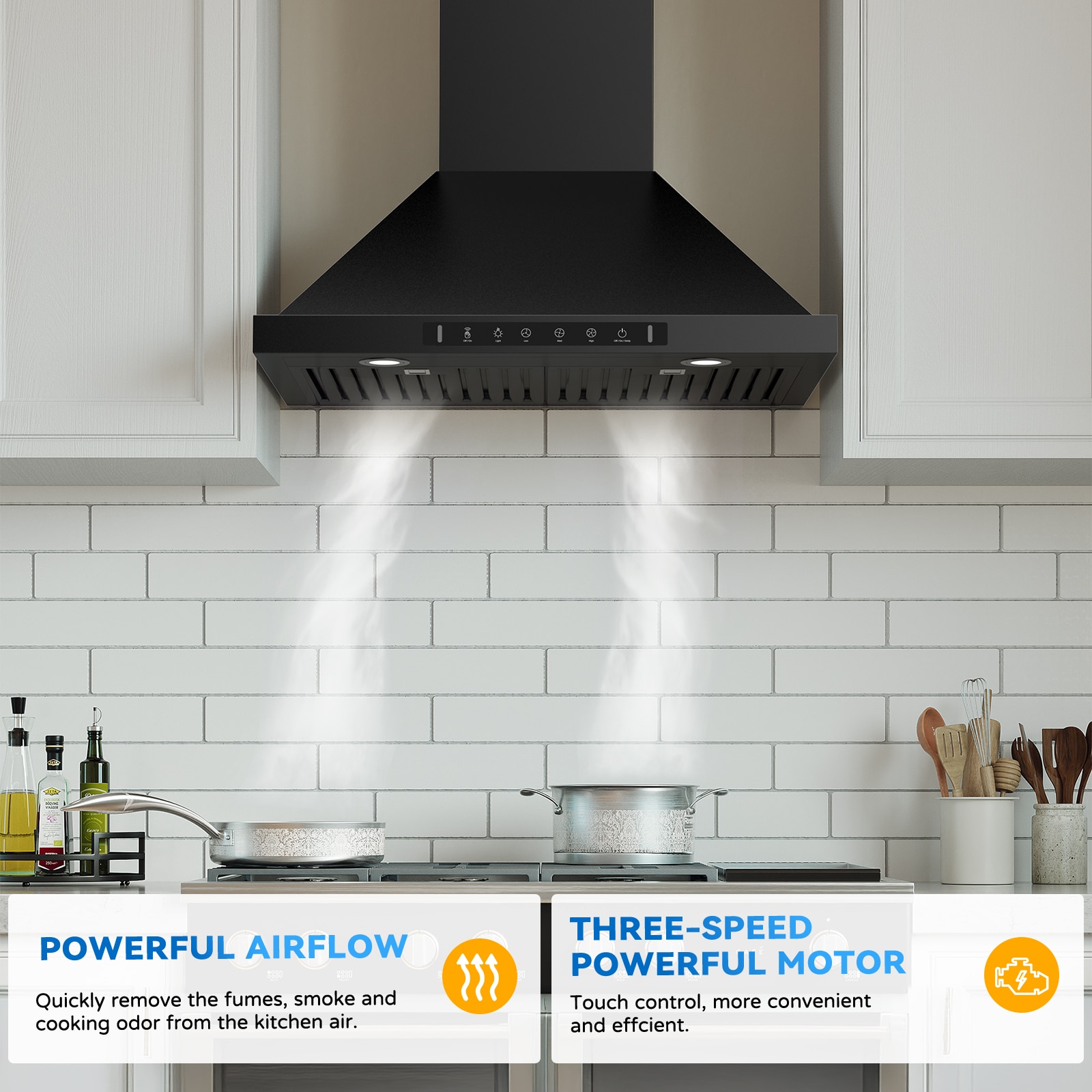 VIKIO VIKP0230BSS Wall-Mounted-Range-Hoods - View #5