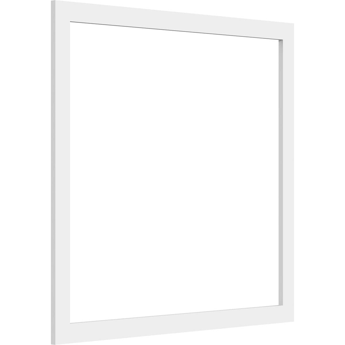 Ekena Millwork WALP28X26X037PRE 28-in x 26-in Smooth Paintable/Stainable White PVC Fretwork Wall Panel (