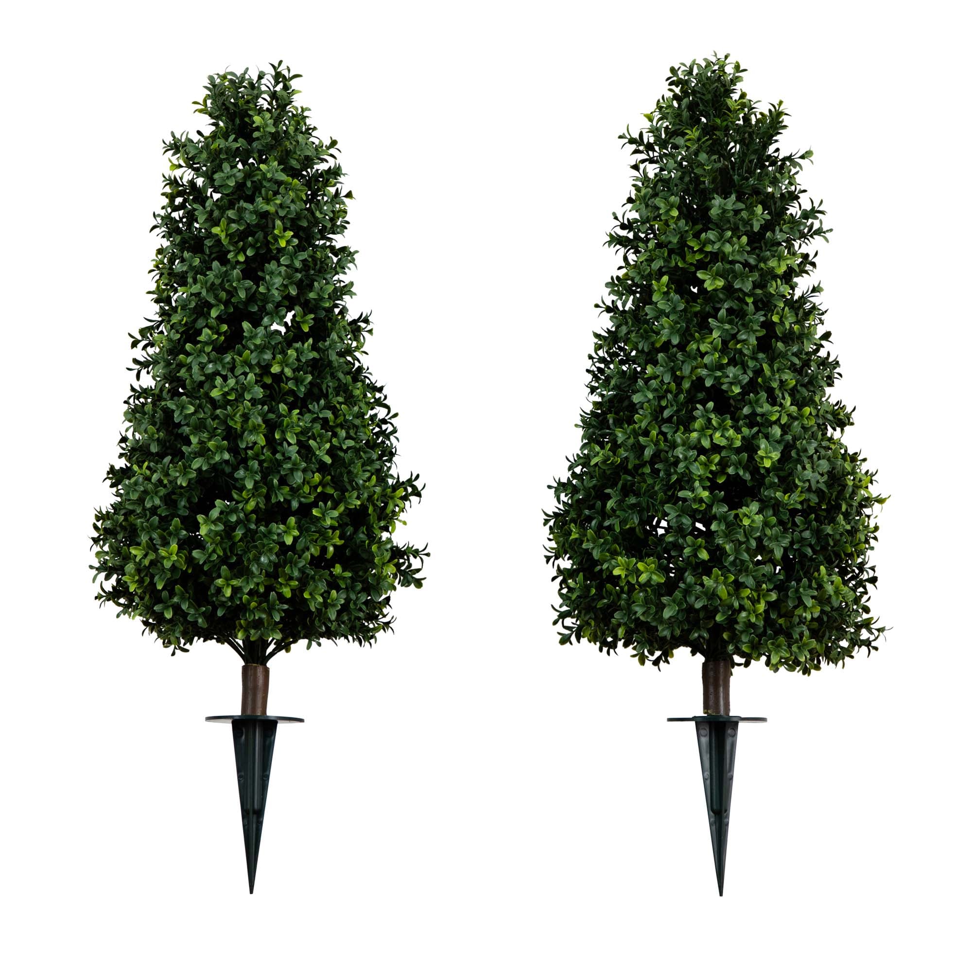 Nearly Natural P1974 36-in Green Indoor/Outdoor Floor Boxwood Artificial tree