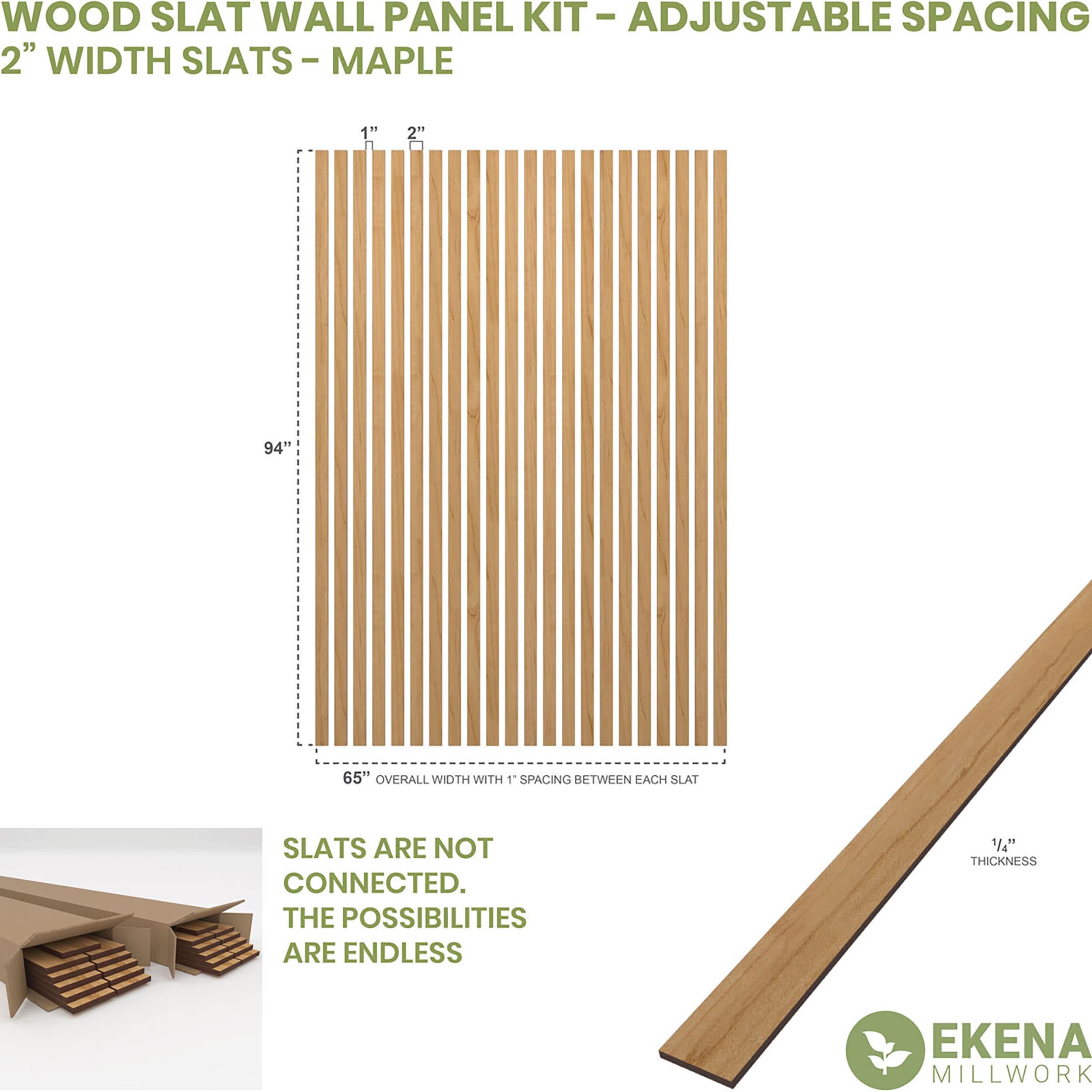 Ekena Millwork SWW66X94X0250MA Wall-Planks - View #2