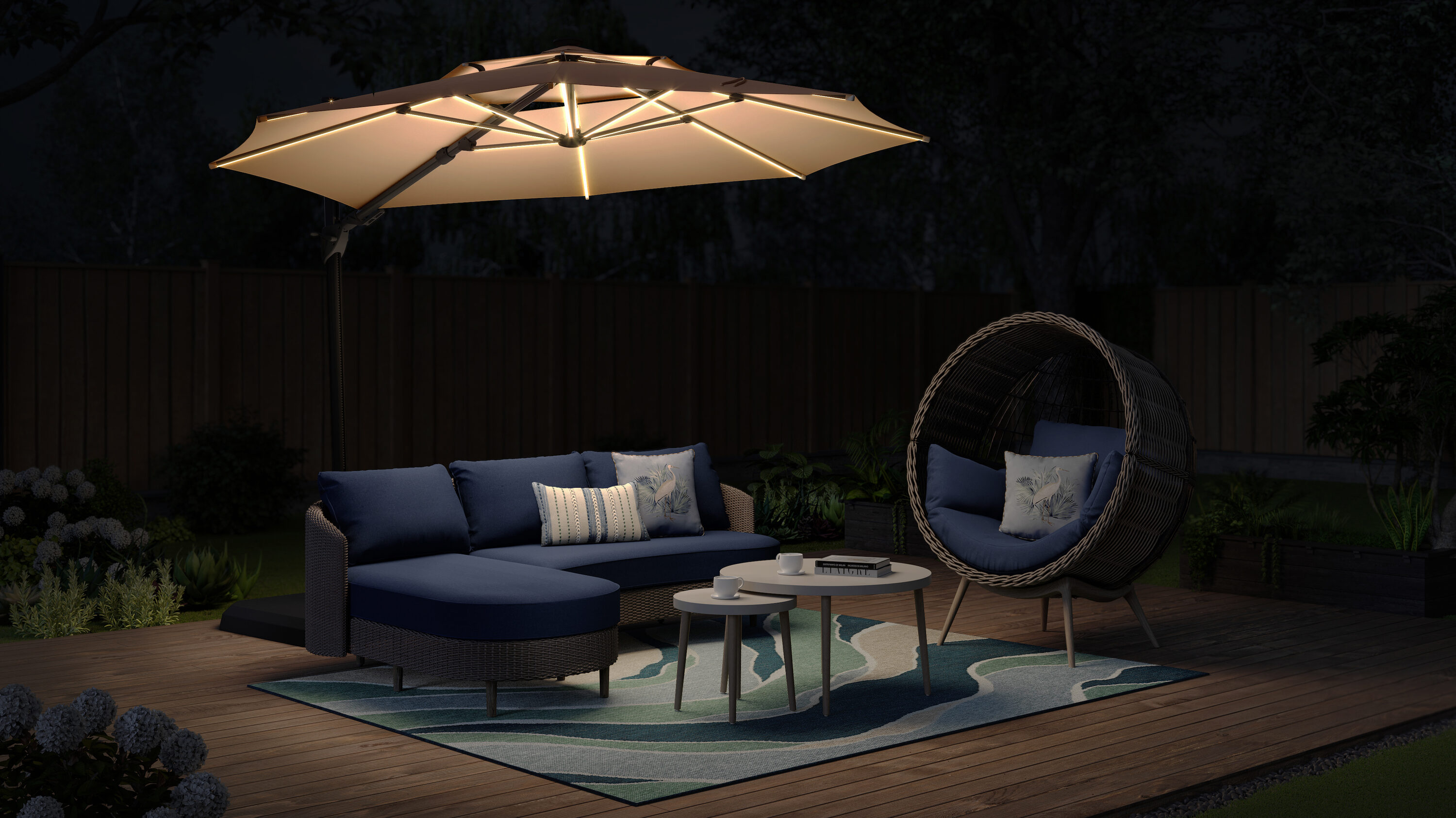 allen + roth URM819003J-G Umbrellas-2 - View #5