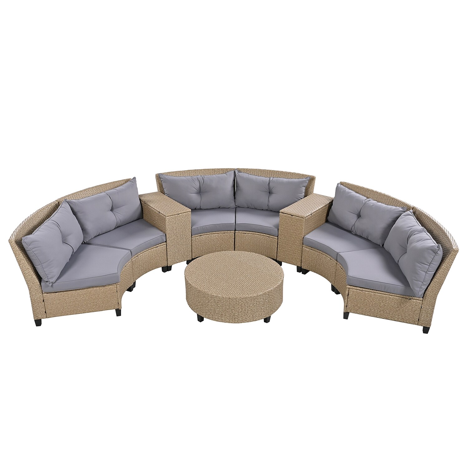 SINOFURN SYA020346GY Patio-Sofas-Daybeds - View #10