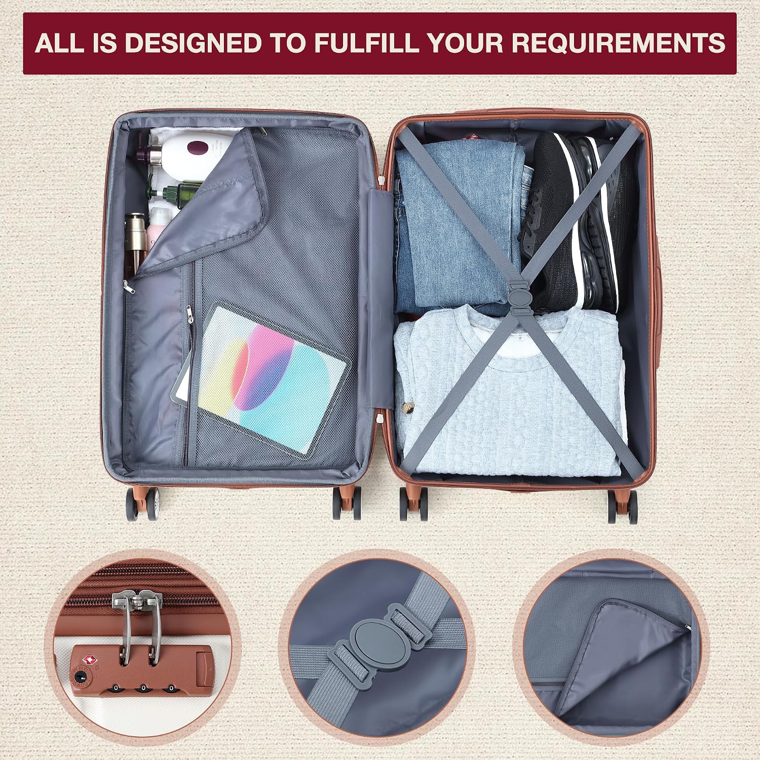 GAOMON CQC-ASNJFB-GITC Luggage-And-Luggage-Sets - View #4