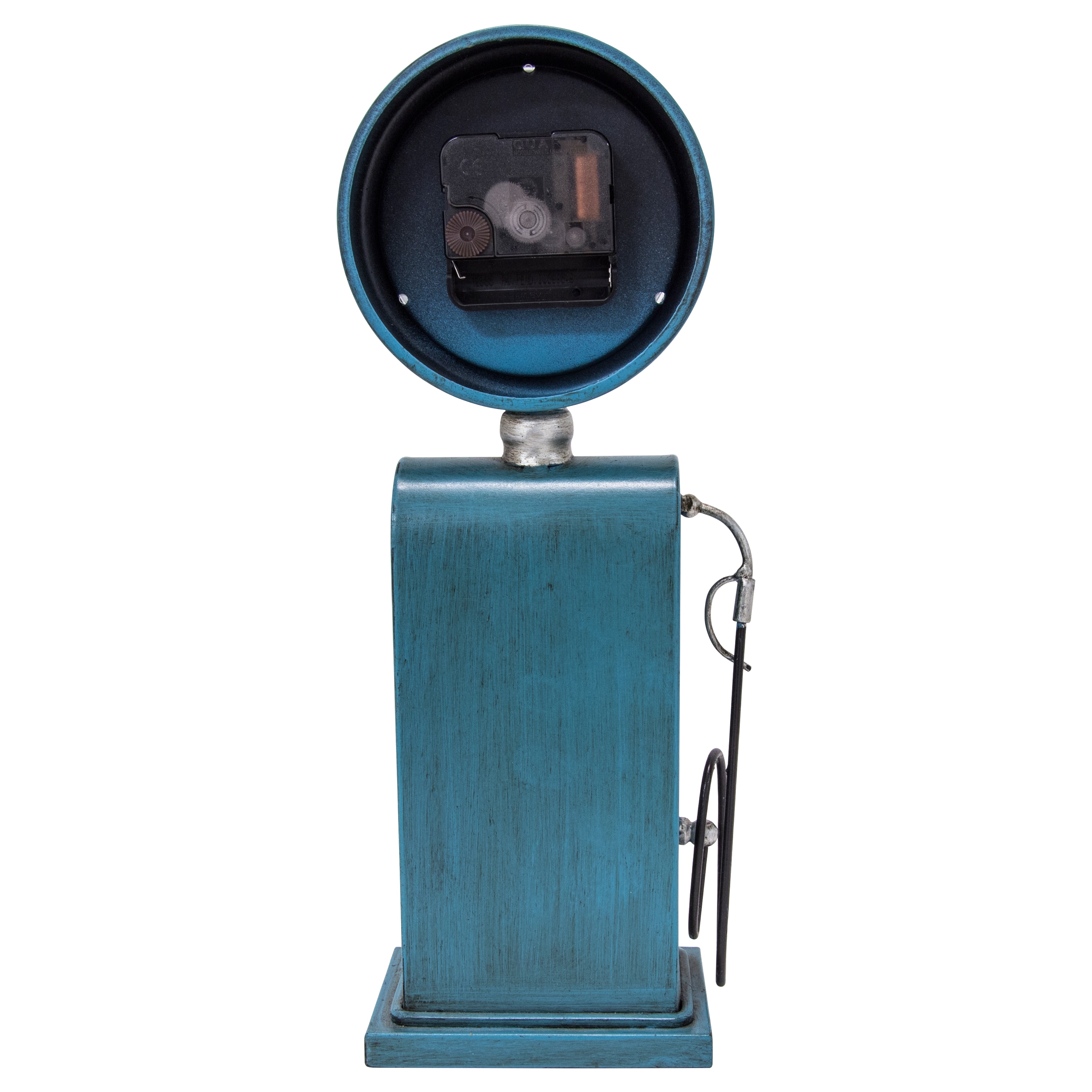 Route 66 Blue Vintage Gas Pump Table Clock