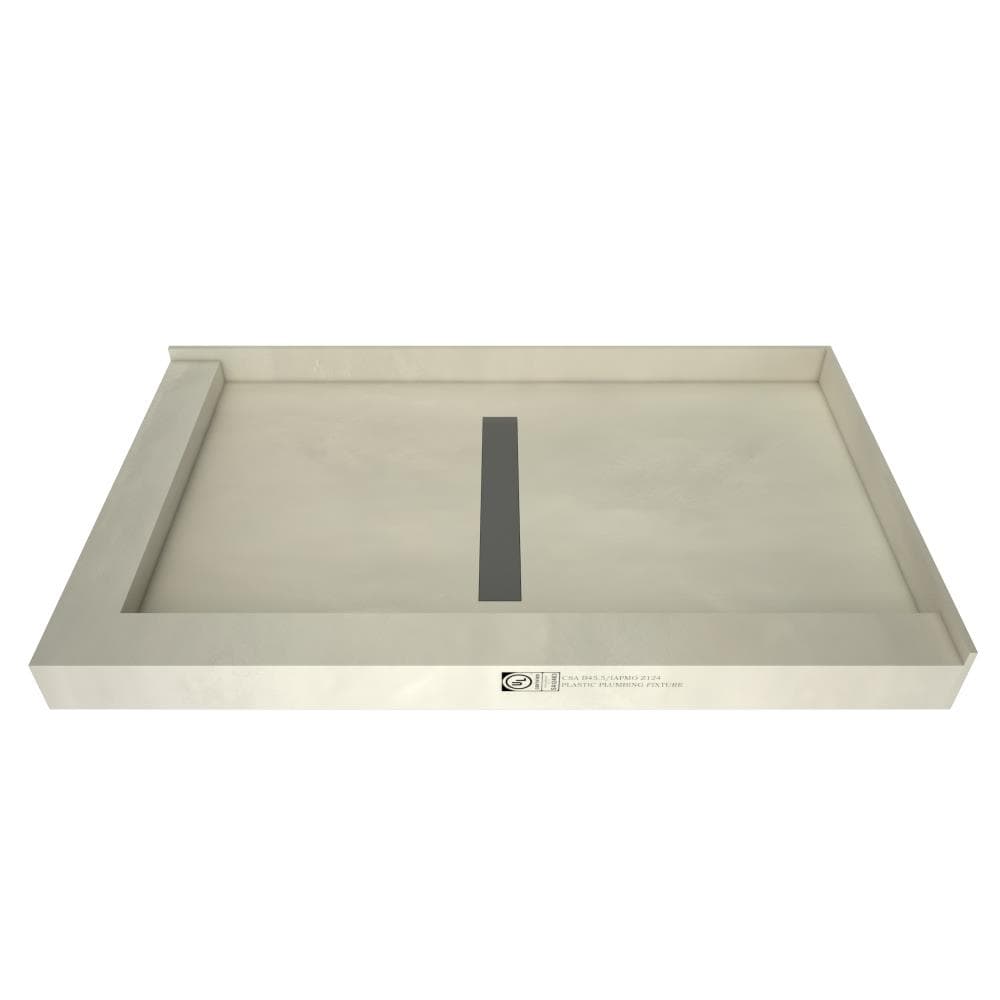 Tile Redi RT3448CDL-PVC-TT 34-in W x 48-in L x 5.75-in H Made For Tile Rectangle Shower Pan Base (Center Drain)