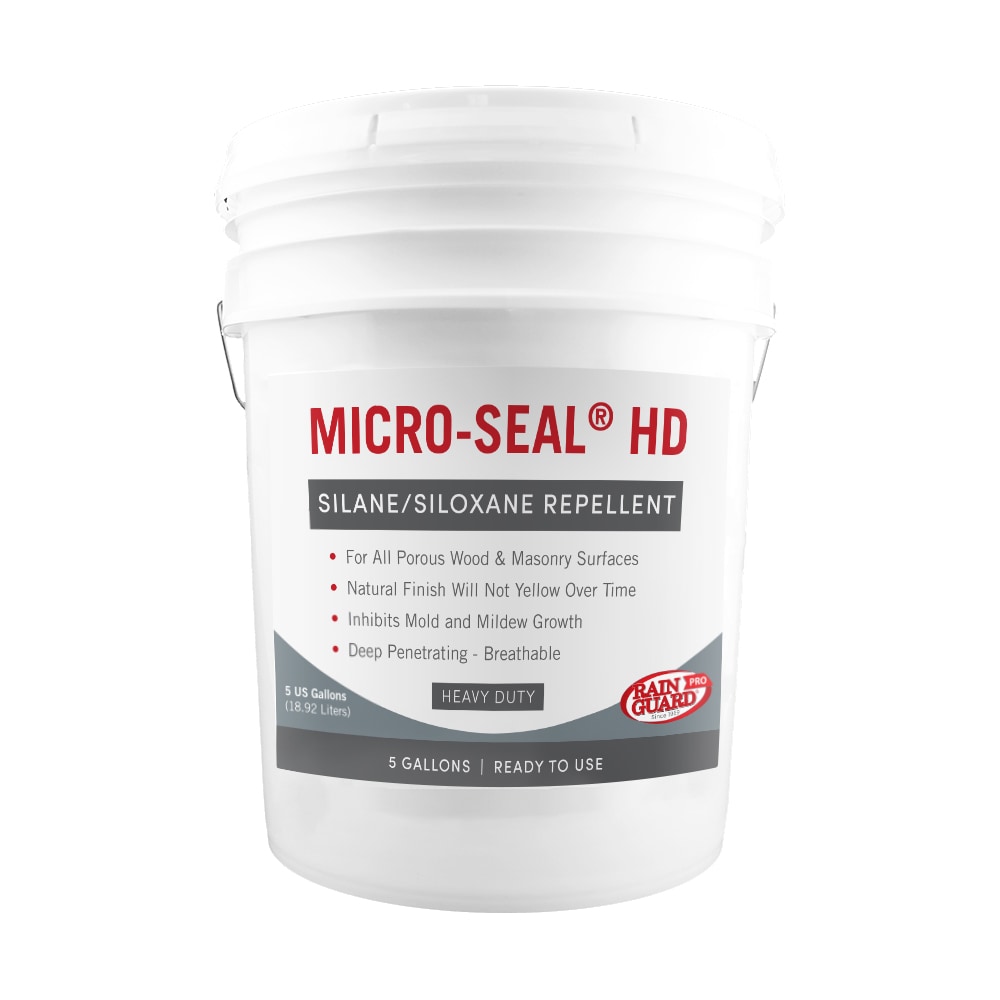 RainguardPro CR-0405 Micro-Seal HD Clear, Natural Super flat Transparent Water-based Mildew Resistant Mold Resistant Interior/Exterior Sealer ( 5-gallon )