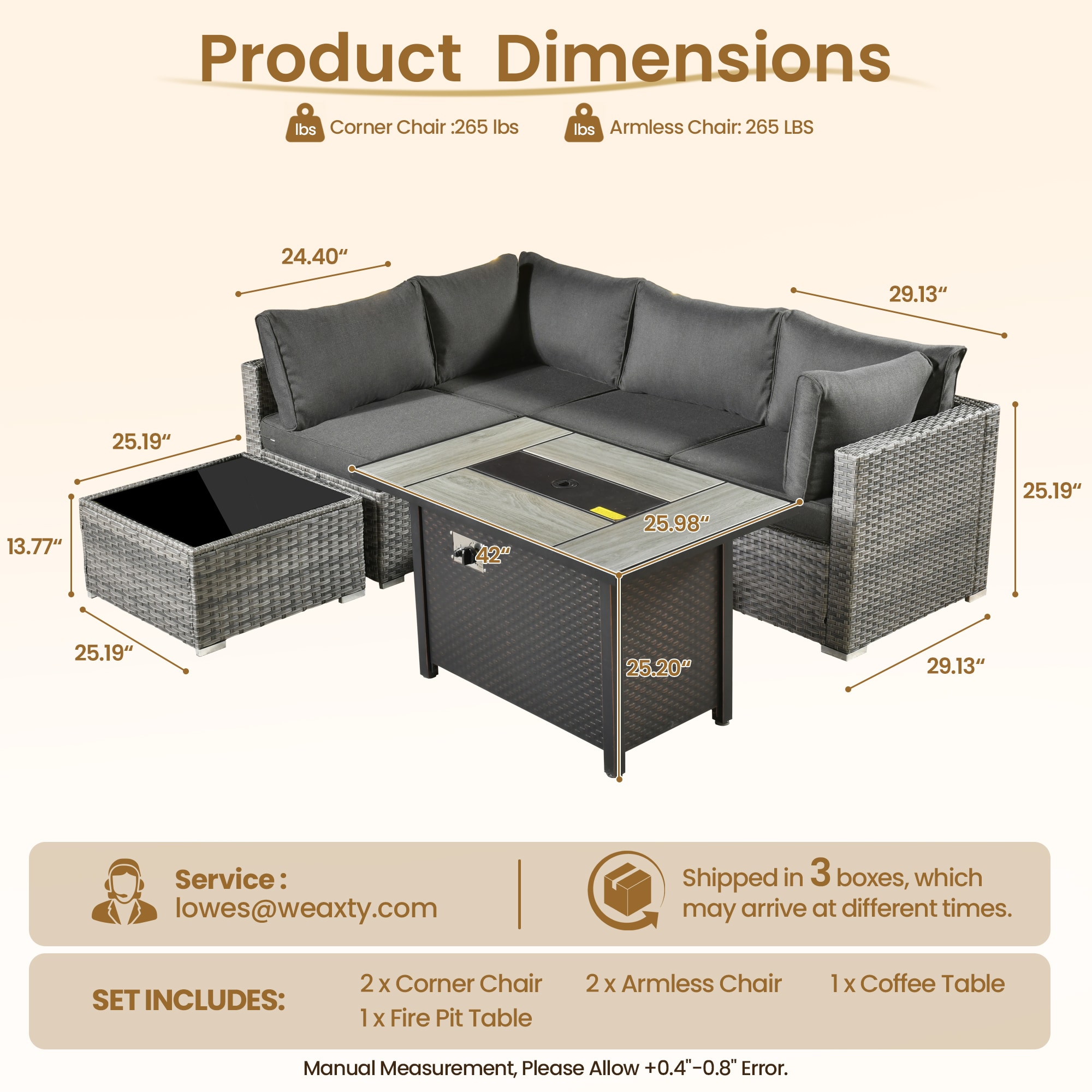 weaxty DCFP03RRS106 Patio-Conversation-Sets - View #7