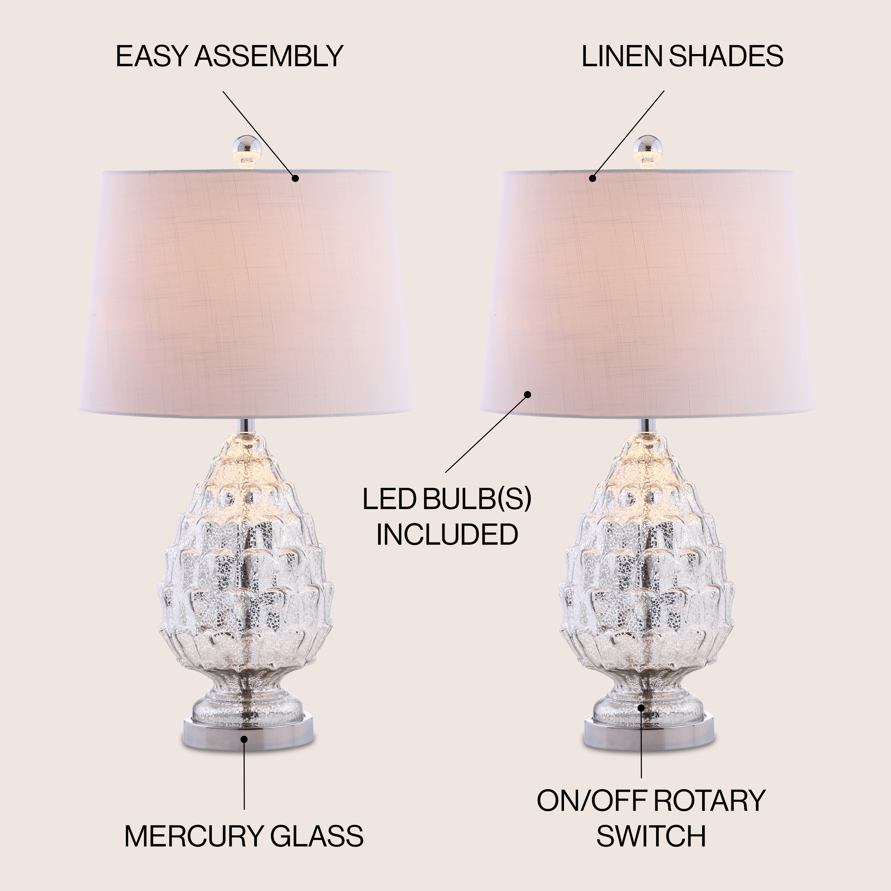 JONATHAN  Y JYL1076A-SET2 Table-Lamps - View #3