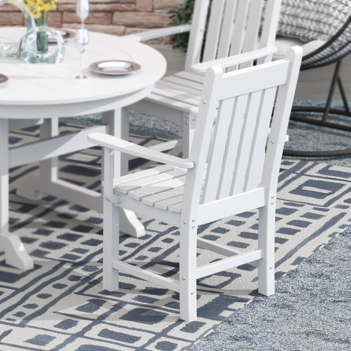 Westin Furniture OP2006-WH Patio-Chairs - View #2