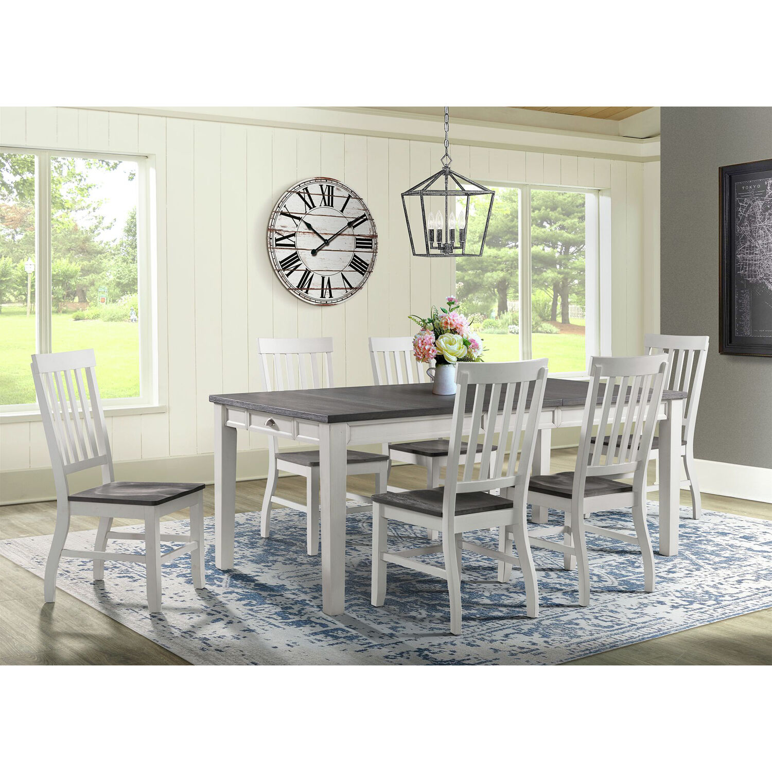 Hanover HDR009-7PC-WH Dining-Sets - View #4