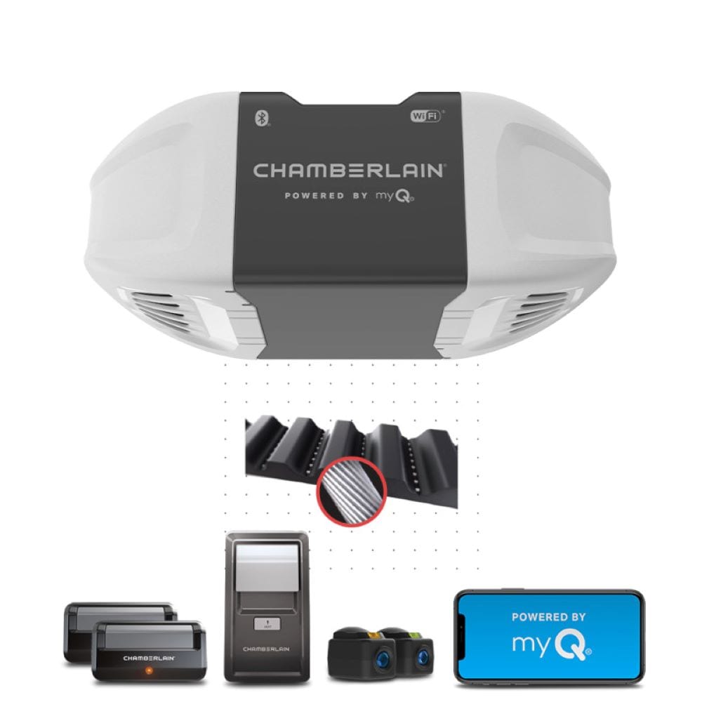 Chamberlain 1/2-HP myQ Smart Belt Drive Garage Door Opener Wi-fi Compatibility B2401 Sansujyuku sansujyuku.com