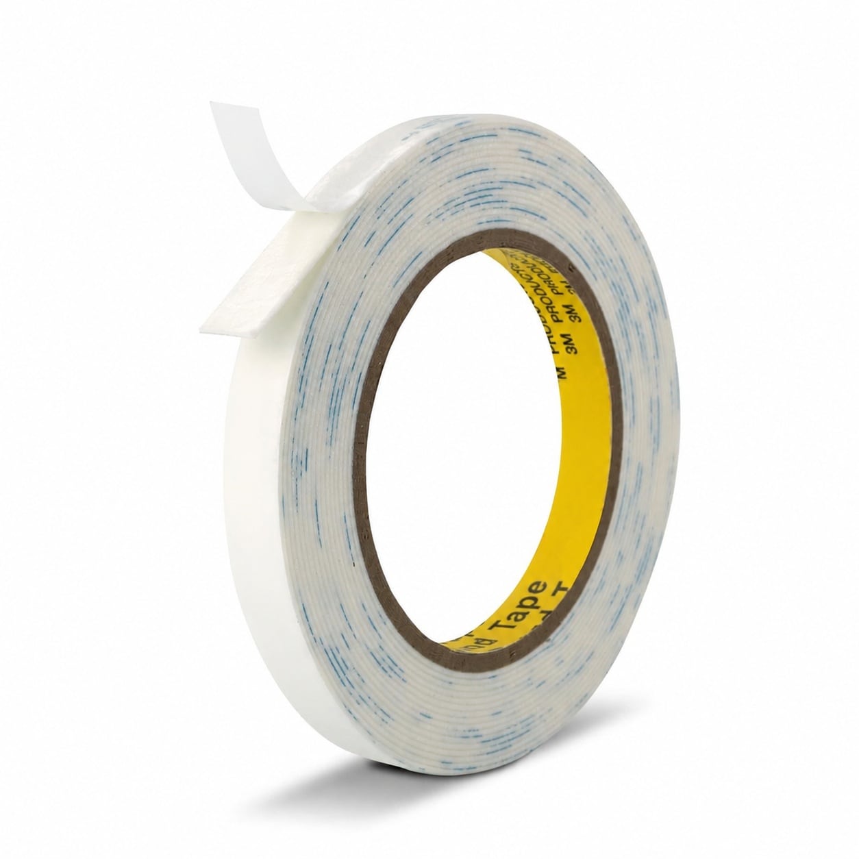Phyfalip  Double Sided Foam Tape Strong Adhesive Waterproof Mounting Strip Half Inch x 18 Feet Roll for Posters Frames Rugs Sensors Signs