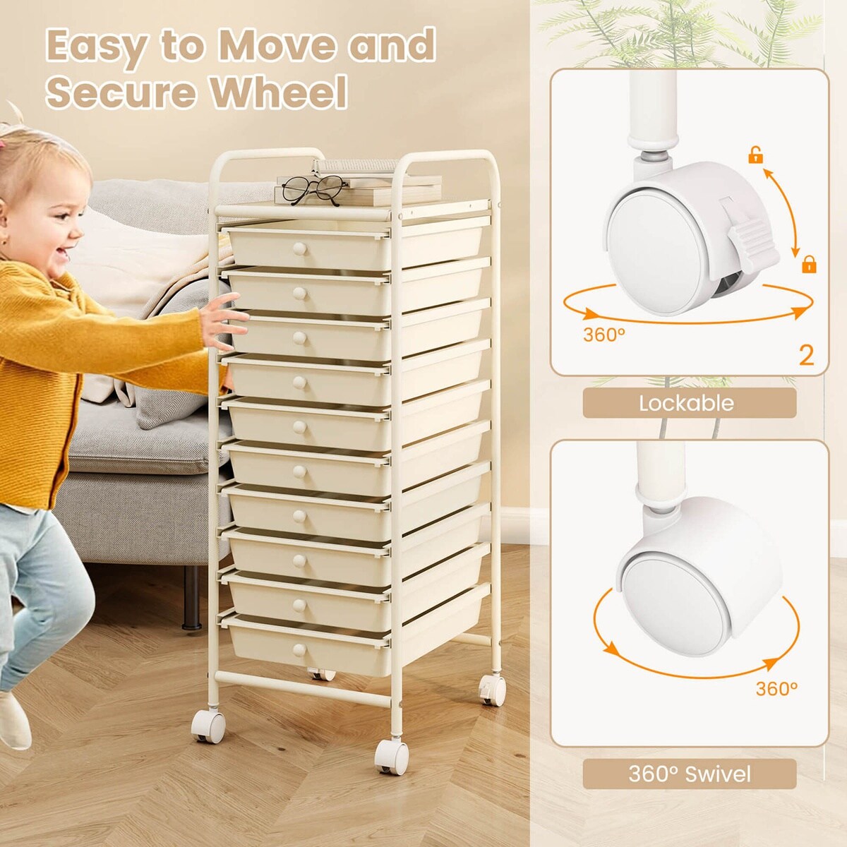 Costway HCST04796 Office-Carts - View #8