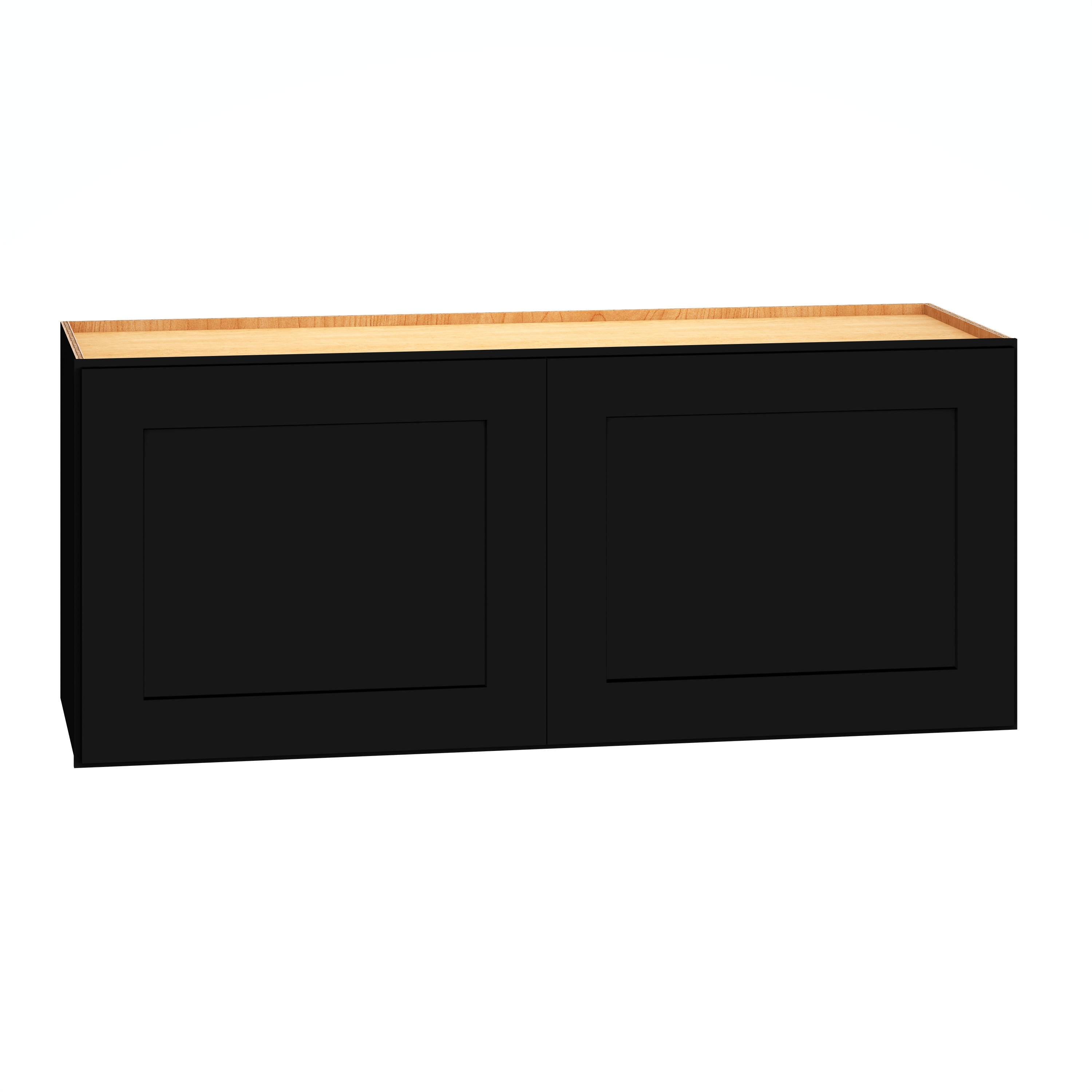 Diamond Express 61I-W3615 Jamestown 36-in W x 15-in H x 12-in D Black Wall Fully assembled Plywood Cabinet (Recessed Panel Shaker)