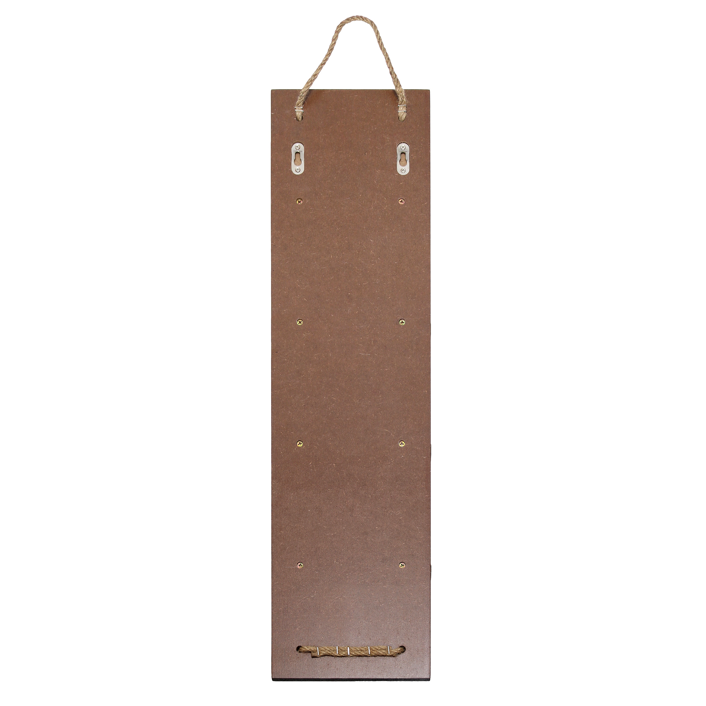 Rustic Gray Pine Wood Wall-Mounted Wine Rack with Natural Rope Accents