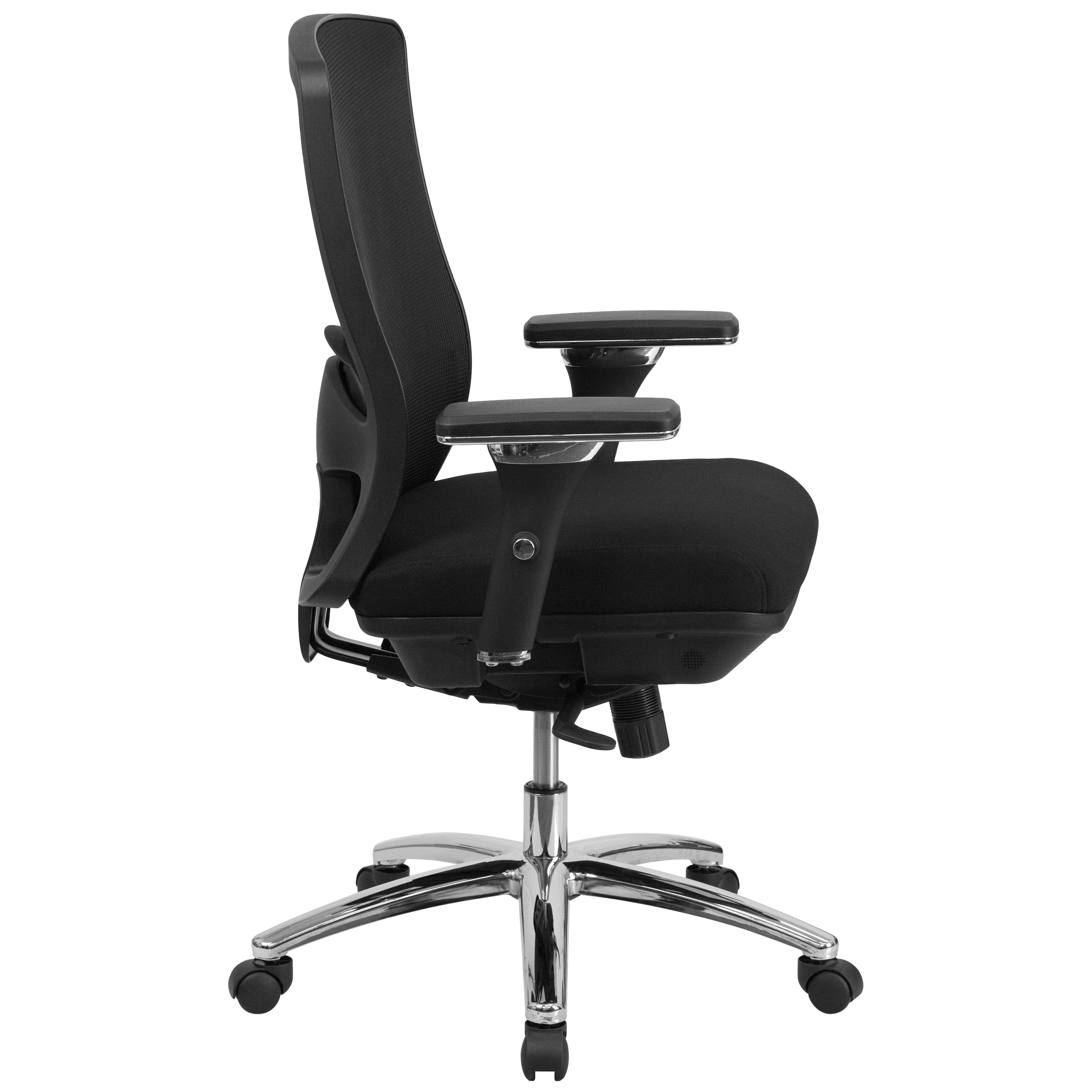 HomeRoots High Back and Neck Support Black Mesh Office Chair in the Office  Chairs department at