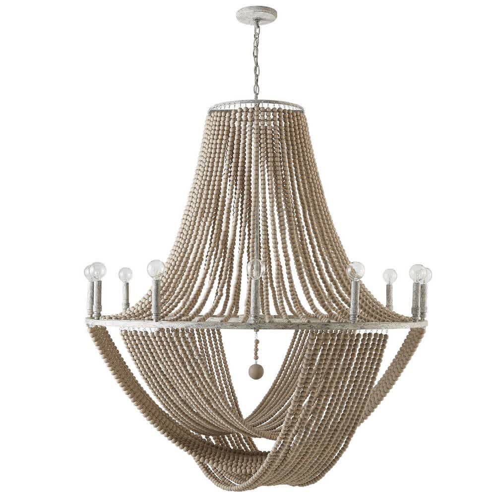 Capital Lighting A-CAP-429501MS Kayla Mystic Sand 12 - Light Chandelier - Hardwired Electric Incandescent Fixture
