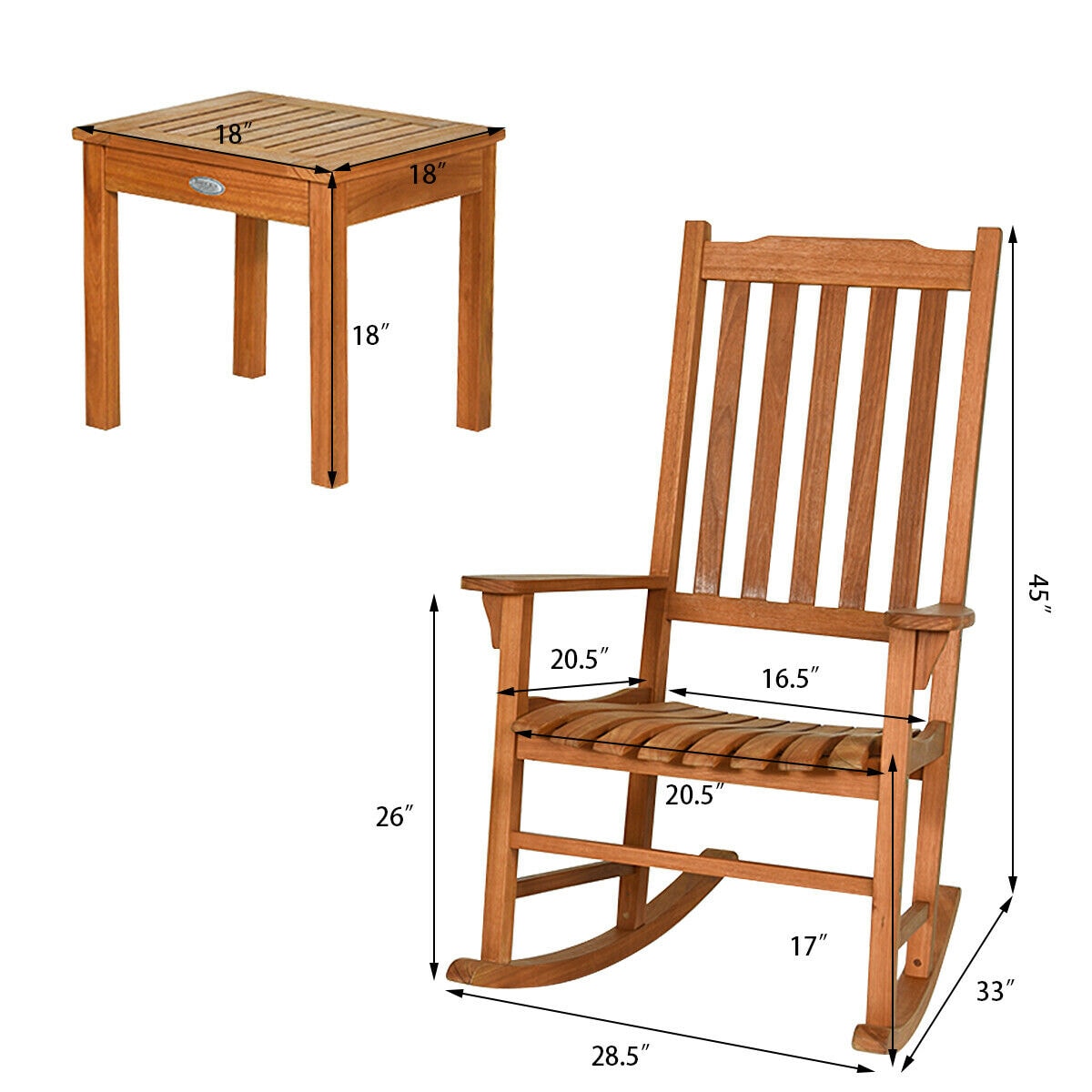 Forclover HYFC-3PCS702 Patio-Conversation-Sets - View #11