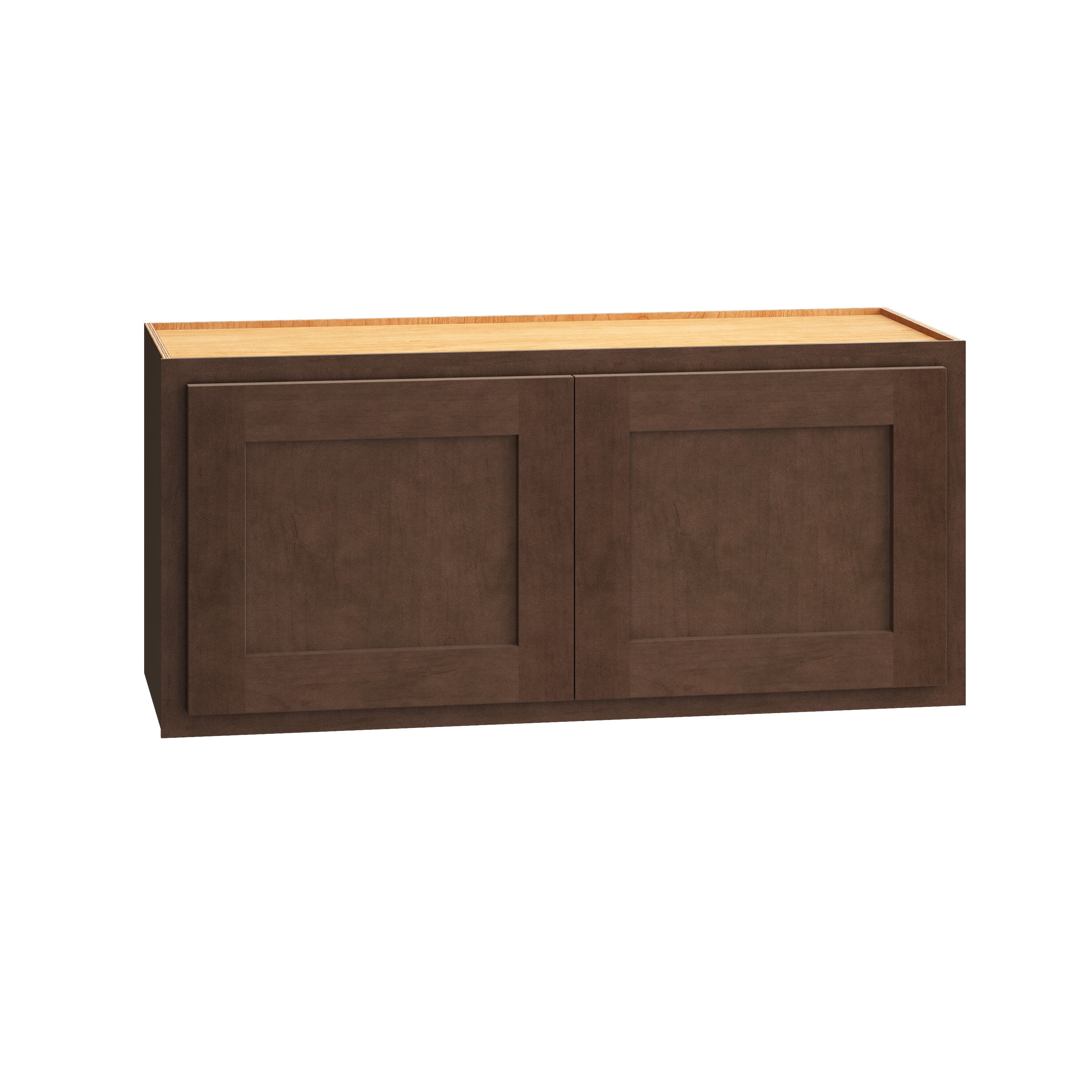 Diamond Express Jamestown 33-in W x 12-in H x 12-in D Thatch Partial Overlay Wall Fully Assembled Plywood Cabinet (Recessed Panel Shaker Door Style)