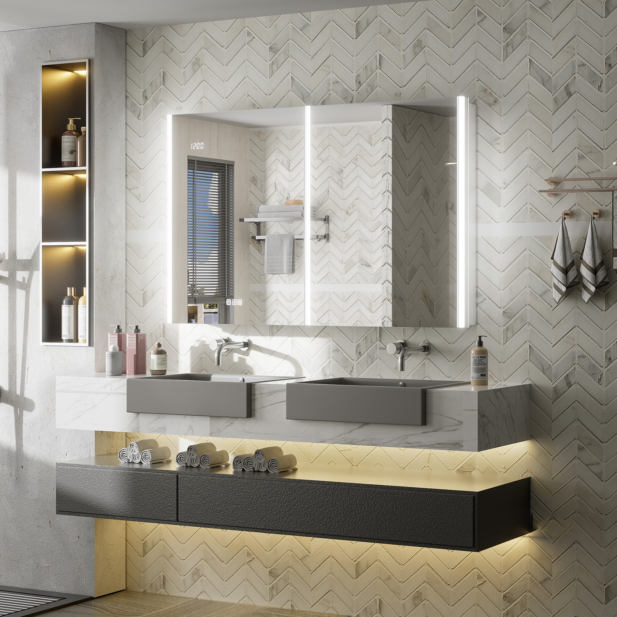 QueenFun MCAL4830 Bathroom-Medicine-Cabinets - View #2