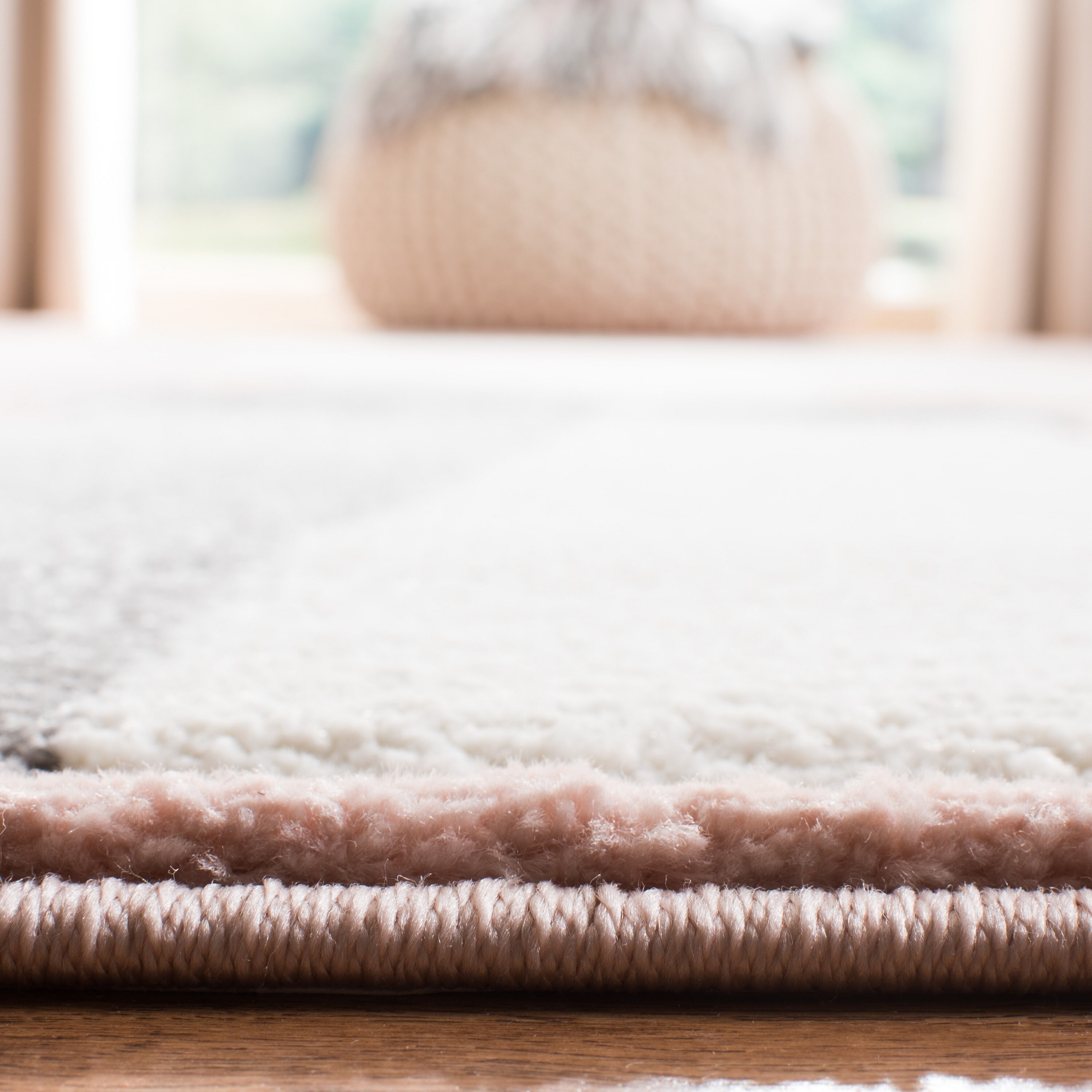 Ivory Hand-knotted Synthetic Kids' Rug - 2x3 Feet