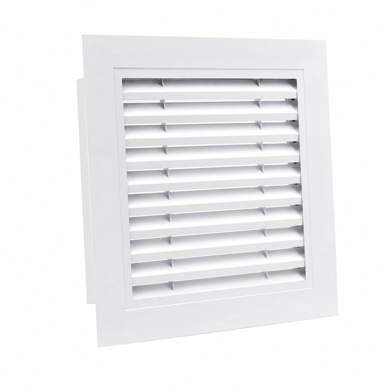 Aoibox  12 x 12 in Square Aluminum Gable Vent with 45 Degree Louver and Fly Screen Mesh for 10 x 10 in Opening