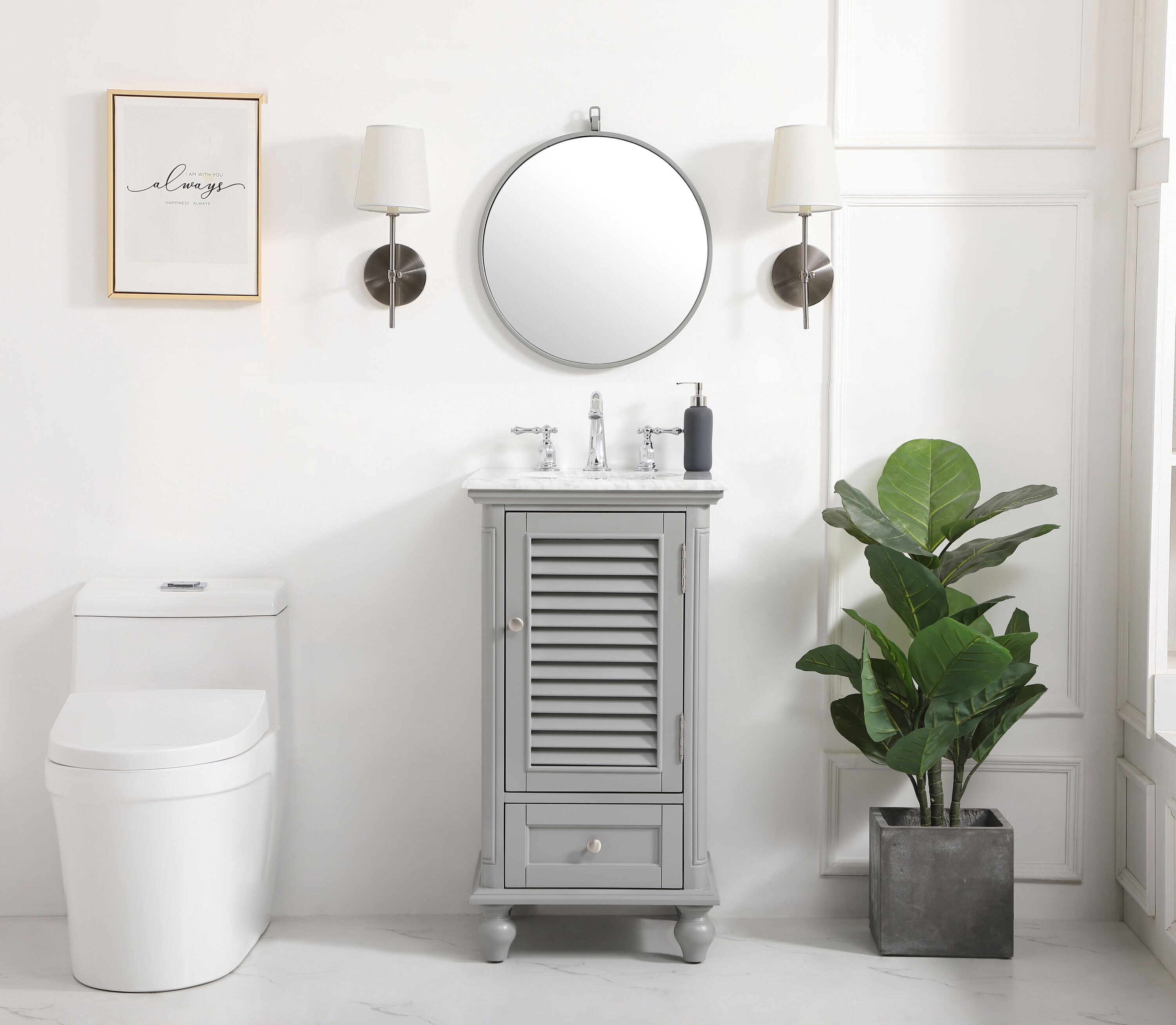 Elegant Decor HF91557GR Bath-Vanity-Combo - View #5