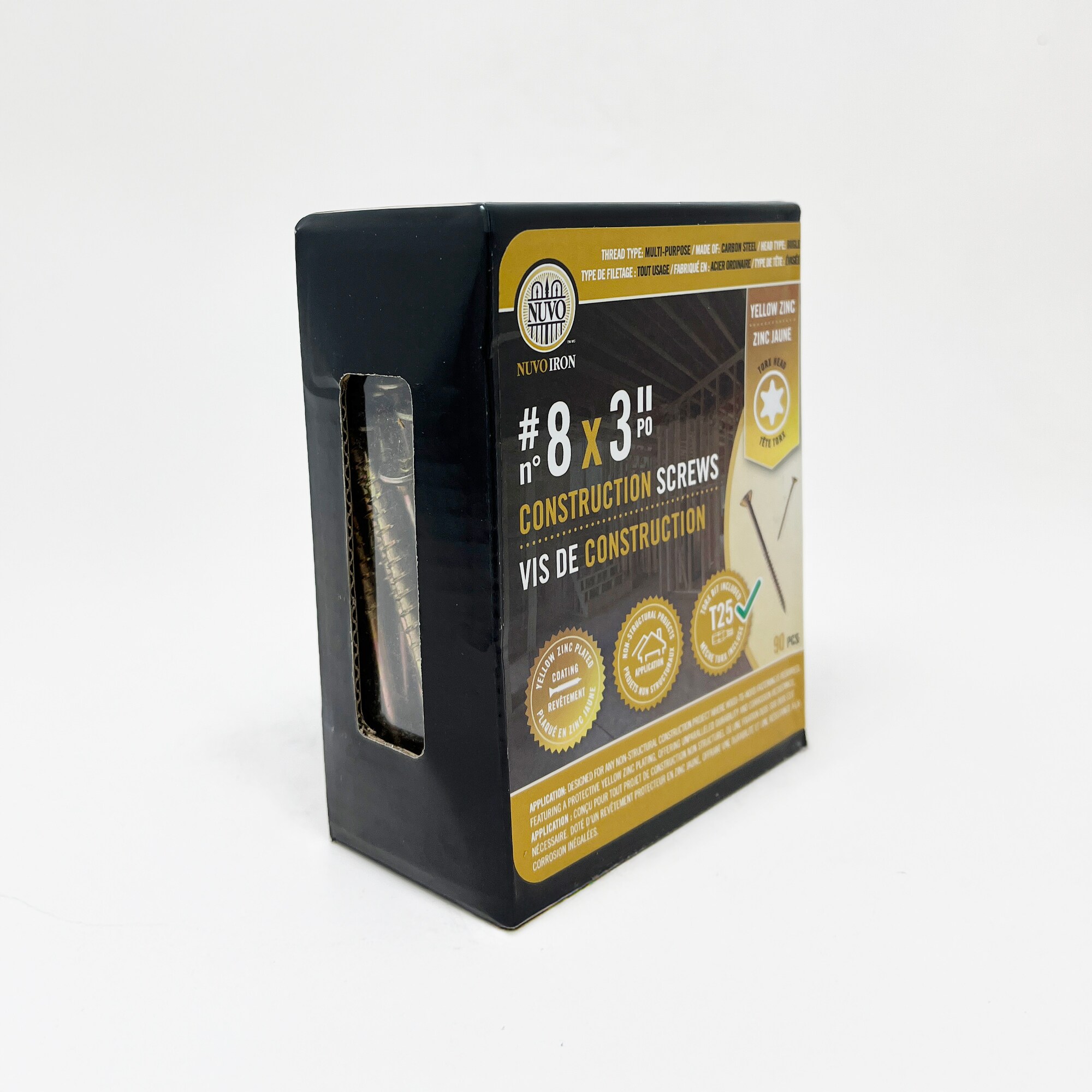 Nuvo Iron 83GPYB Wood-Screws - View #3
