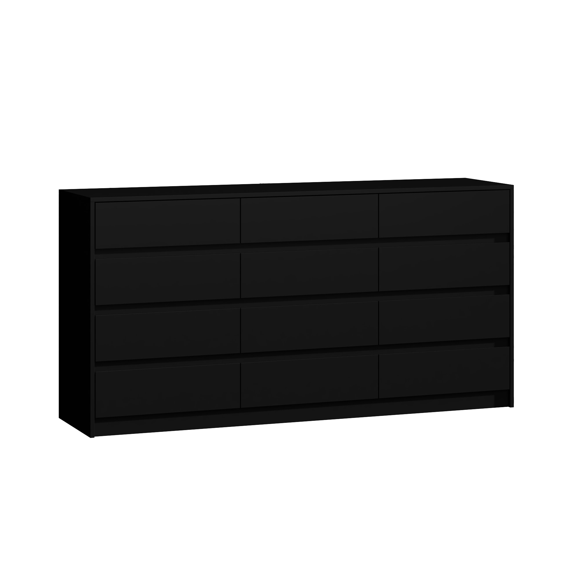  V-KF210251-02 Dresser Chest with 12 Deep Drawers Modern Large Chest of Drawers with Storage Free Standing Double Dresser
