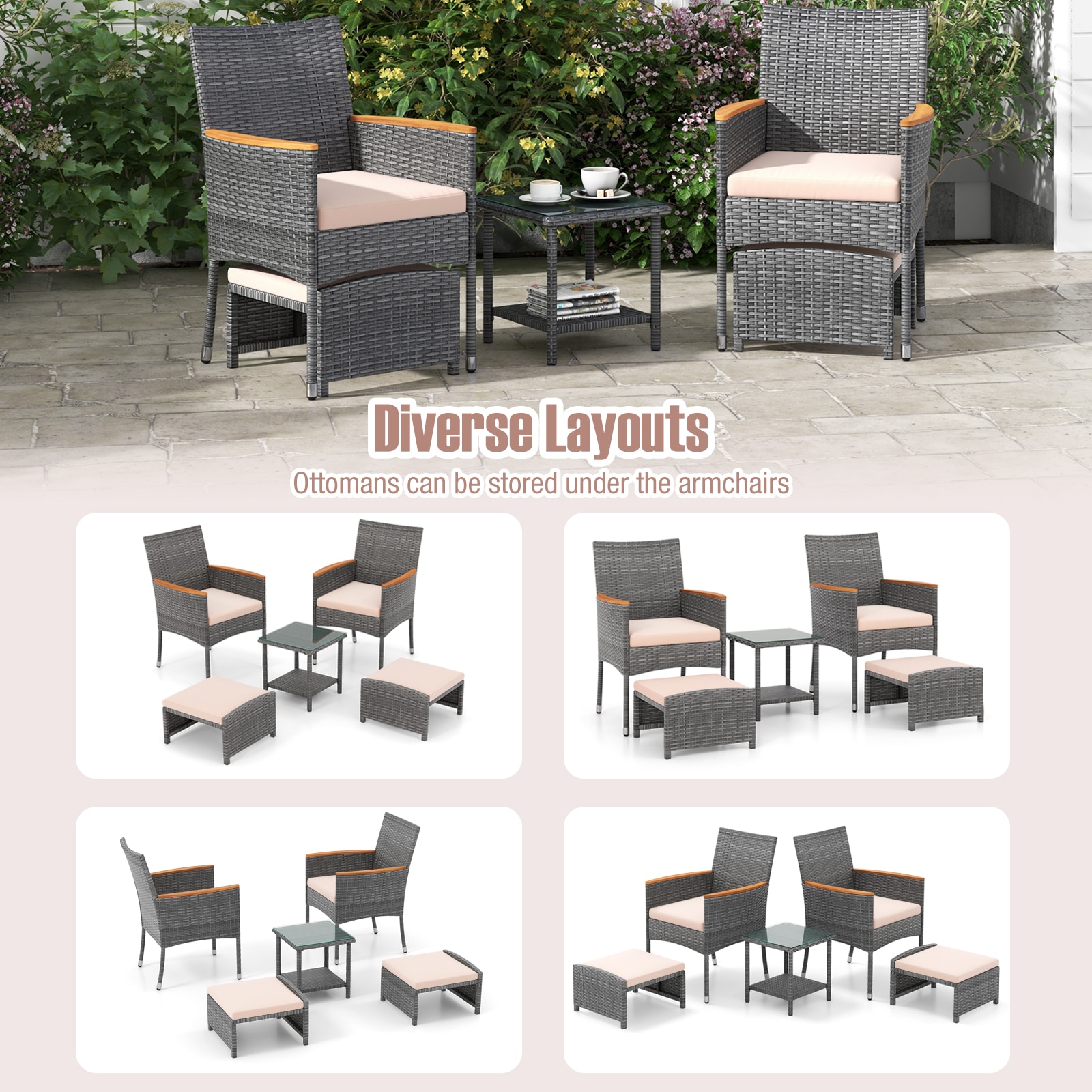 Volenca VOL-O8YEXM Patio-Conversation-Sets - View #6