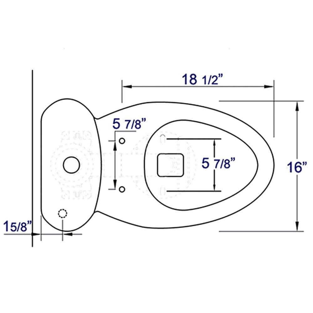 EAGO Plastic White Elongated Soft Close Toilet Seat at Lowes.com