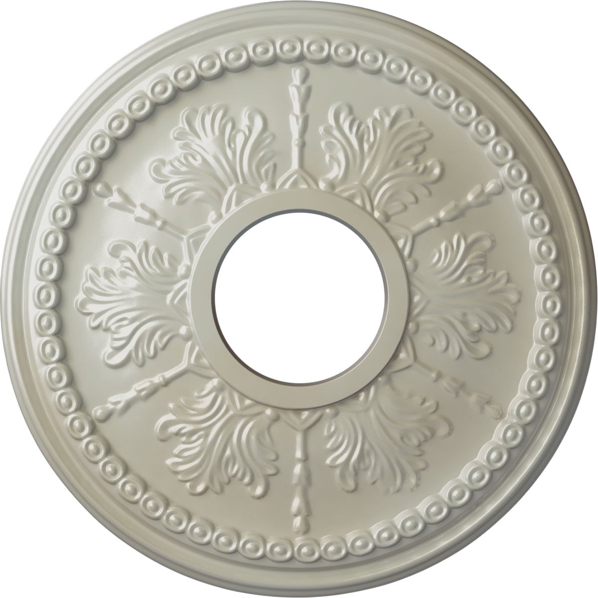 Ekena Millwork CM13TIFBS Tirana 13.875-in W x 13.875-in L Painted Flash Blue Polyurethane Whole Ceiling Medallion