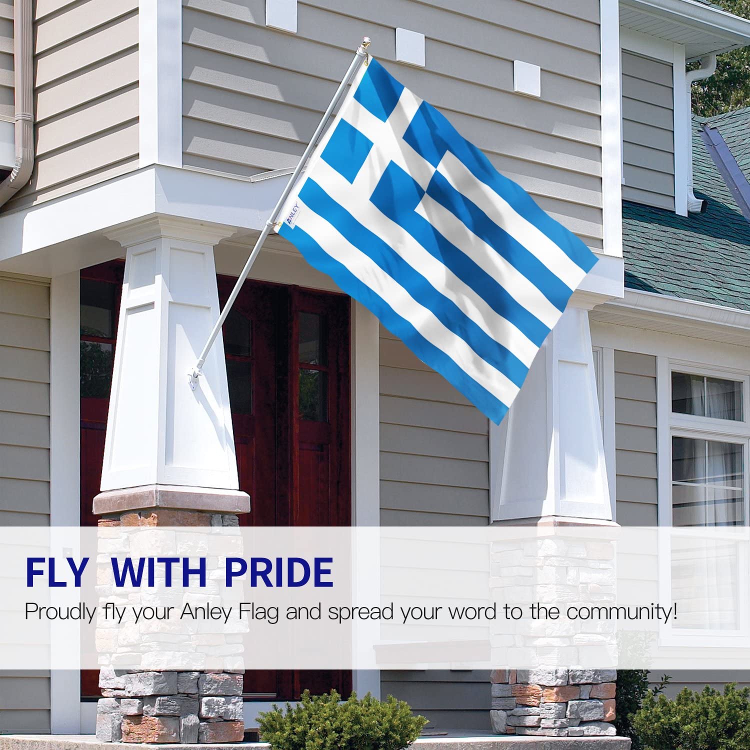 Anley A.FLAG.GREECE Decorative-Banner-Flags - View #2