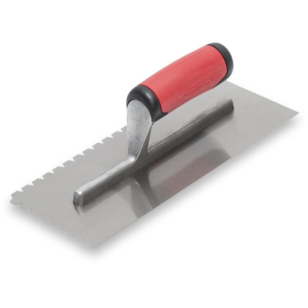 Marshalltown NT682 1/4-in x 3/16-in x 5/16-in Ground Steel V-notch Ceramic Floor Trowel
