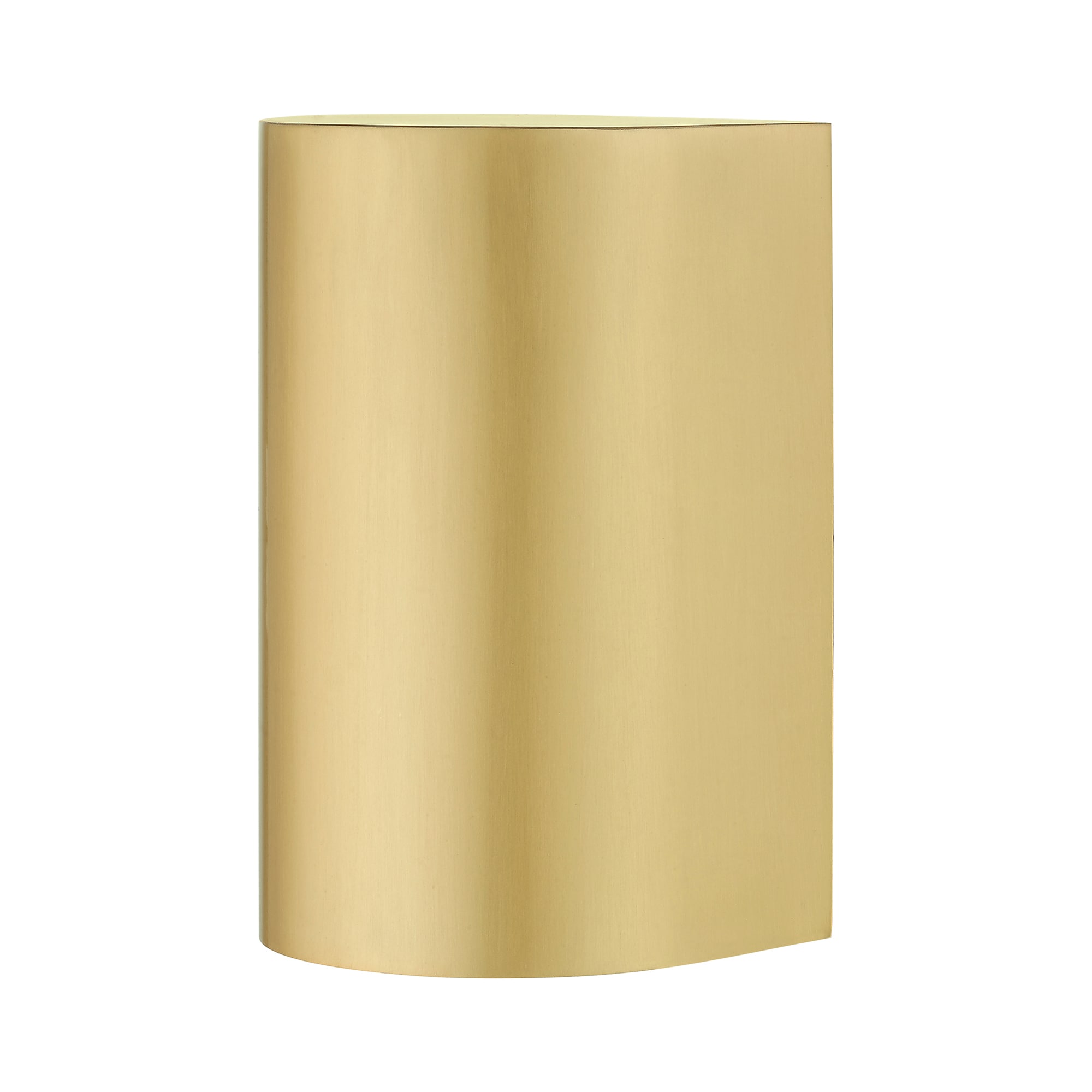 Satin Gold Handcrafted Steel Outdoor Wall Sconce