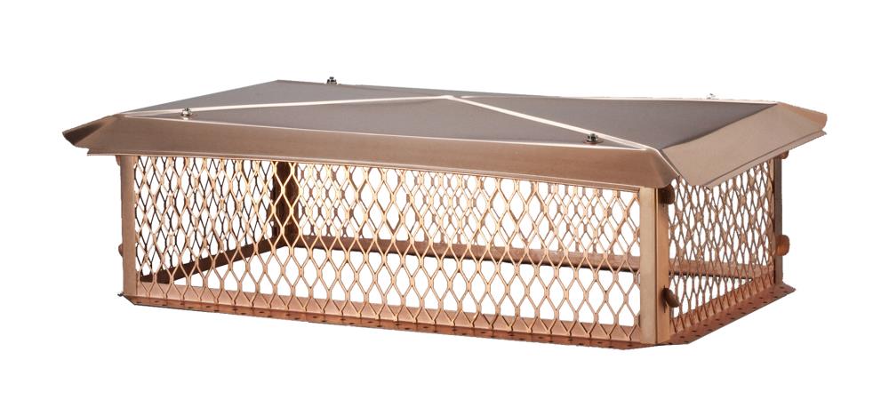 Shelter CBT1430K-12W 14-in W x 30-in L Copper Copper Rectangular Chimney Cap