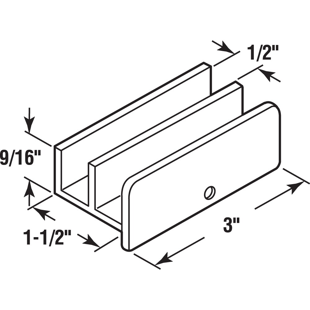 Prime-Line M 6219 Tub-Shower-Door-Guides - View #2