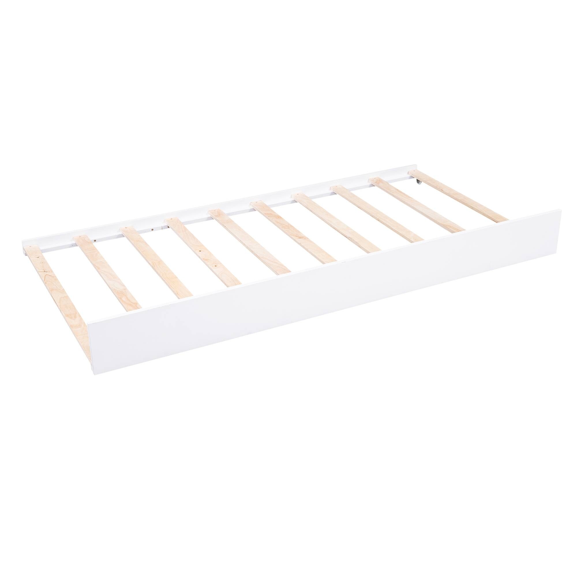 Yiekholo White Twin Extra Long Wood Daybed with Storage in the Beds ...