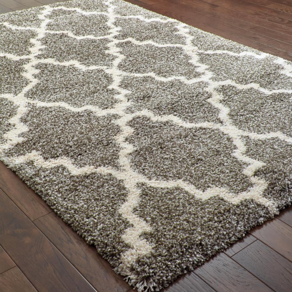 Archer Lane Trinity 2 x 8 Charcoal Indoor Geometric Runner Rug in the Rugs  department at