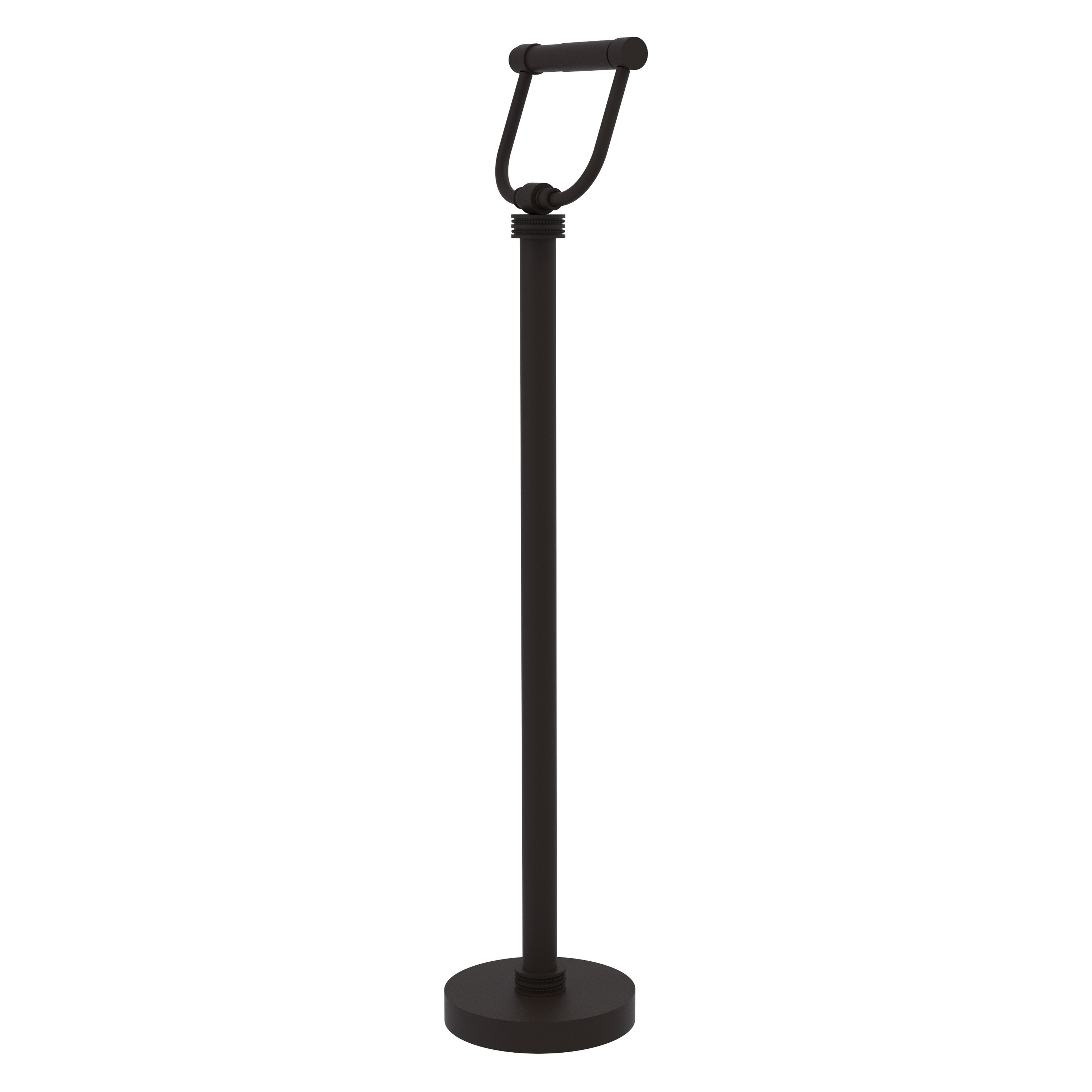 Allied Brass TS-25D-ORB Oil-rubbed Bronze Freestanding Double post Toilet Paper Holder 1 -Rolls with Storage