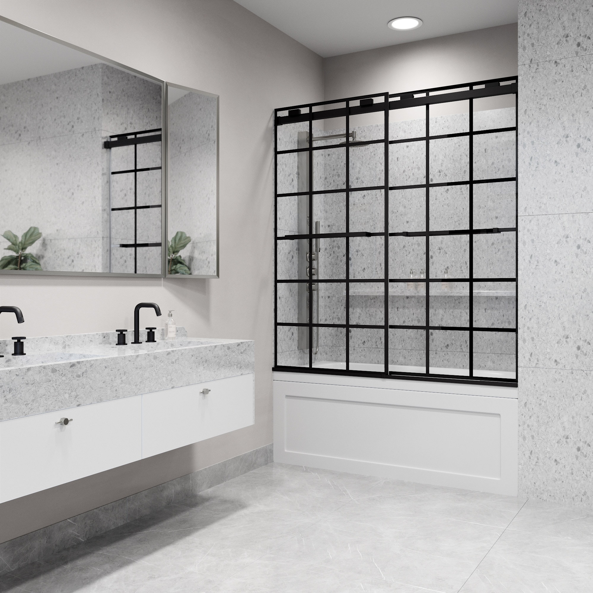VIGO VG6023MBGCL6066 Bathtub-Doors - View #8