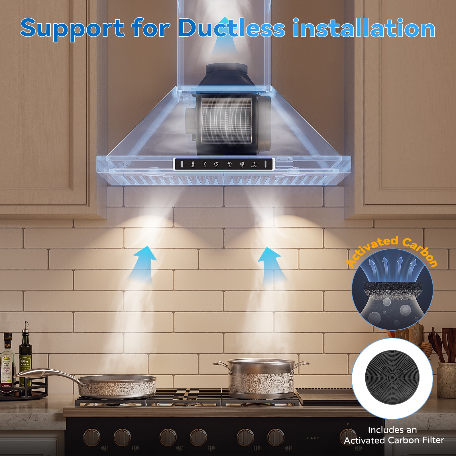 VIKIO VIKP0236BSS Wall-Mounted-Range-Hoods - View #10