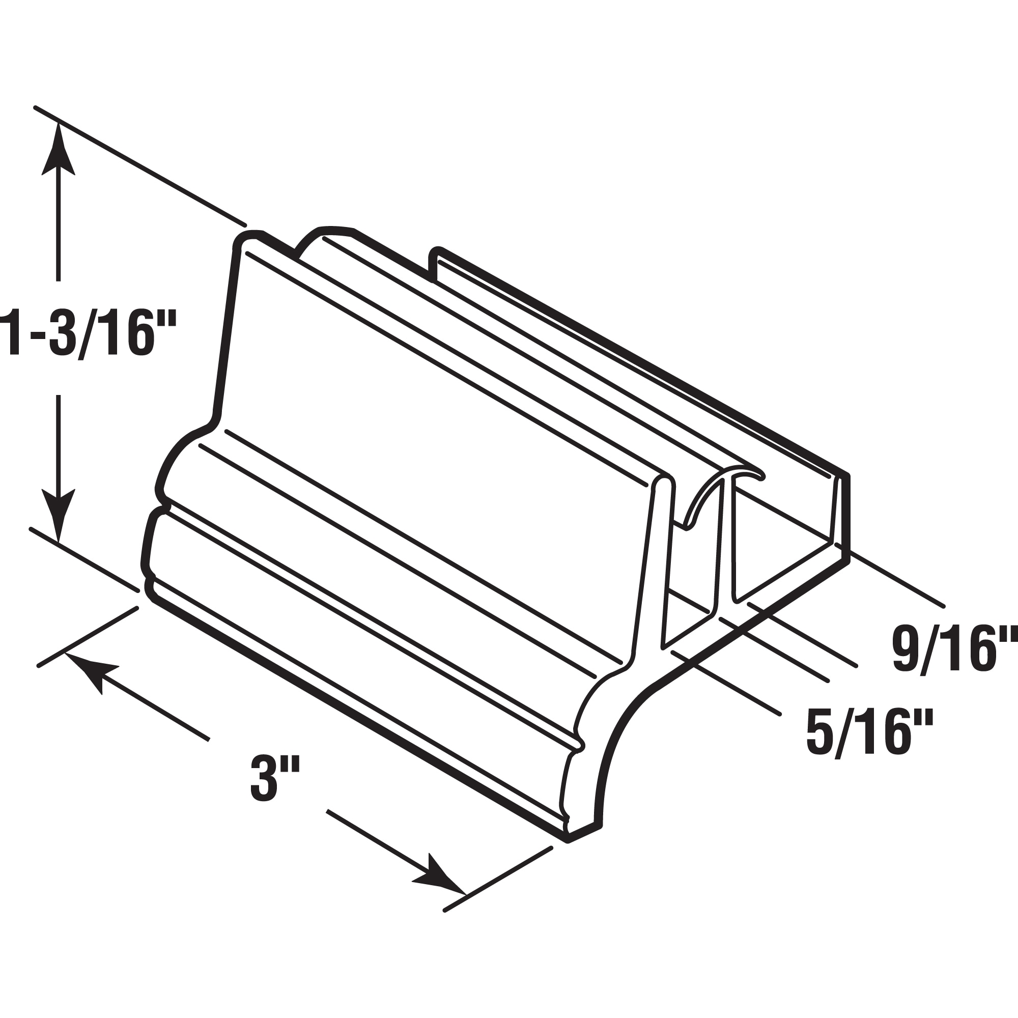 Prime-Line M 6144 Tub-Shower-Door-Guides - View #3