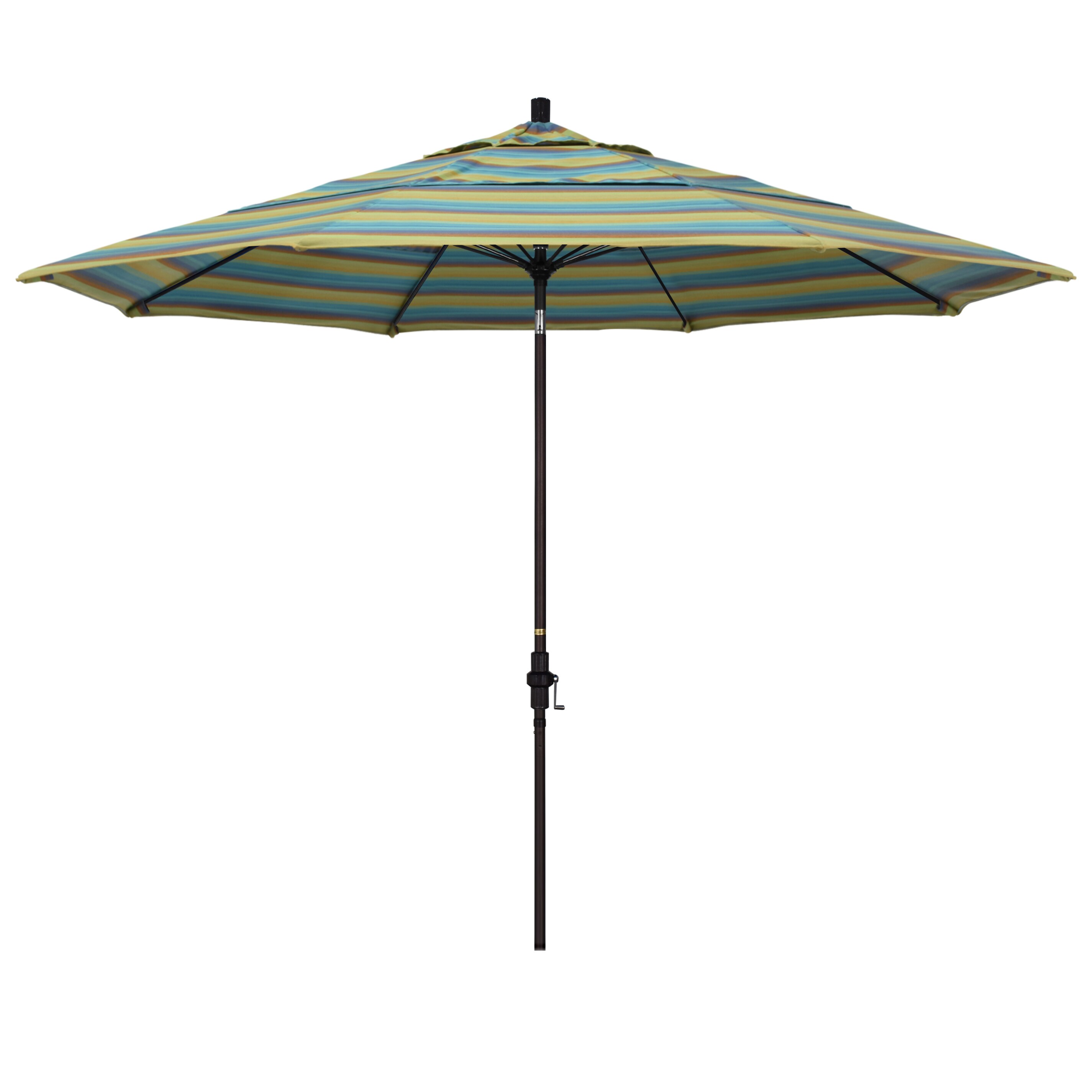 California Umbrella 194061324967 11-Feet Aluminum Orange Market Patio Umbrella