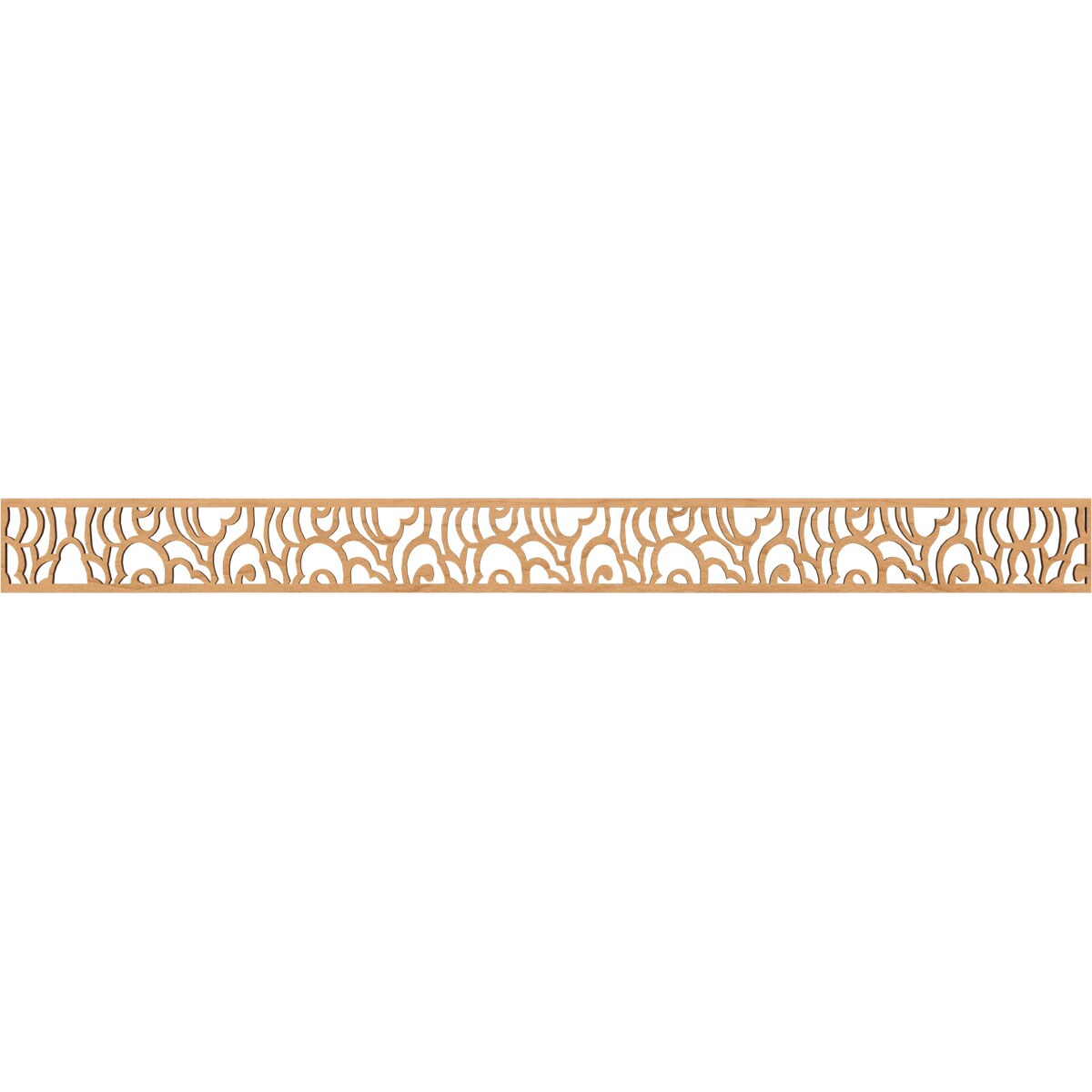 Ekena Millwork MLDB04X46SPFMA Springfield Fretwork Flat Trim 4-in x 3.87-ft Maple Brown Unfinished 2156755 Pierced Wall Panel Moulding