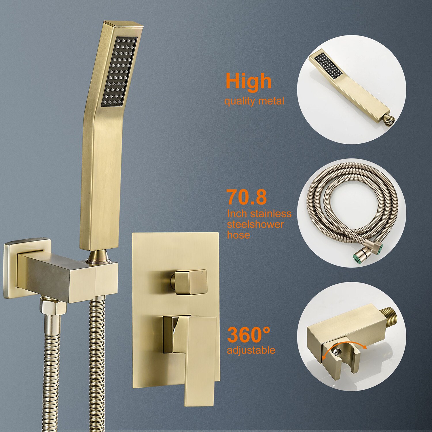 Cobbe SSF0210G Showerhead-Bar-Panels - View #6