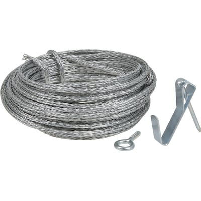 10 Pk Hillman Anchor Wire #3 X 25' Braided Picture Hanging Wire 121110 